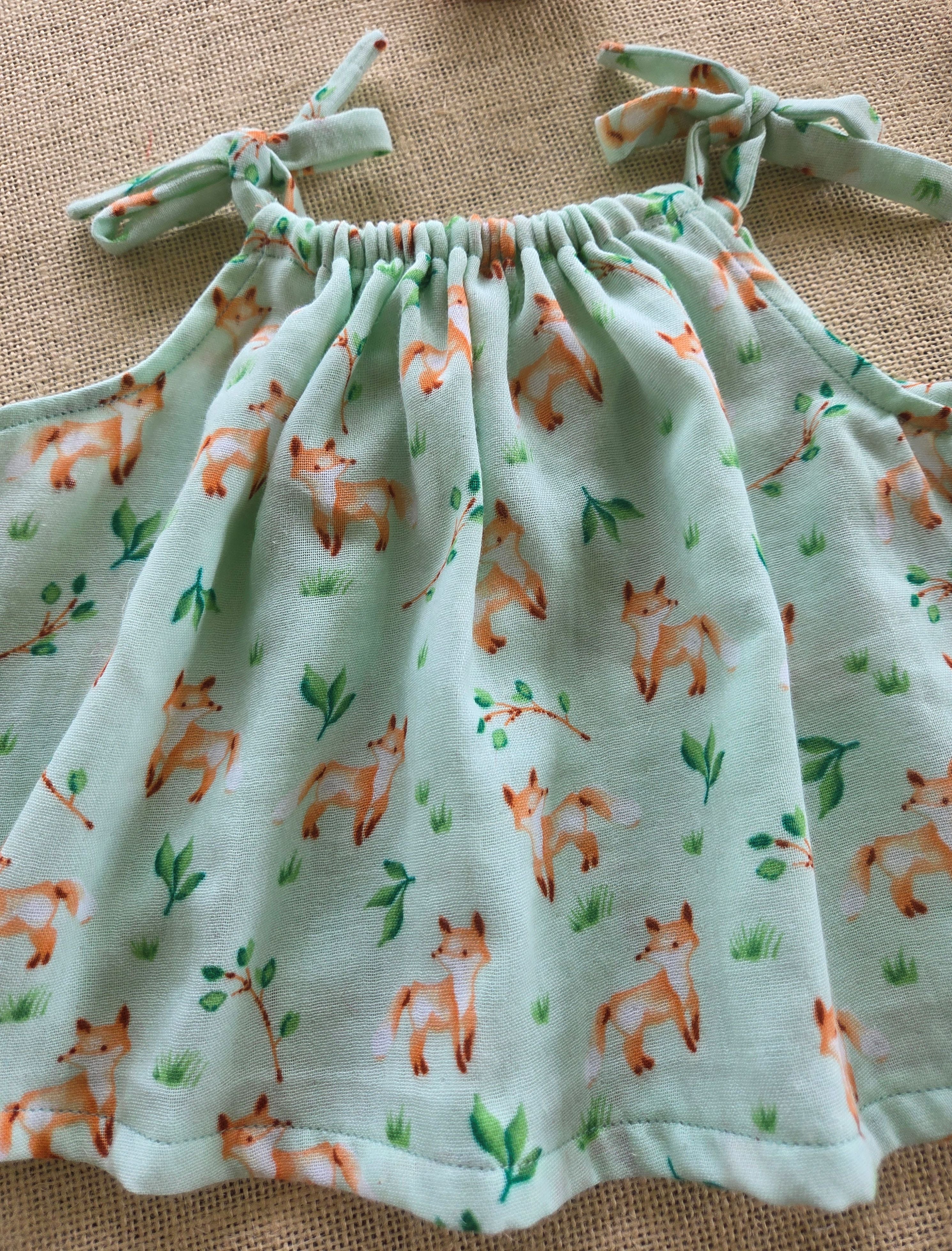 "Foxy Friends" Swing-Top & Bloomers Set (Newborn-3 Months)