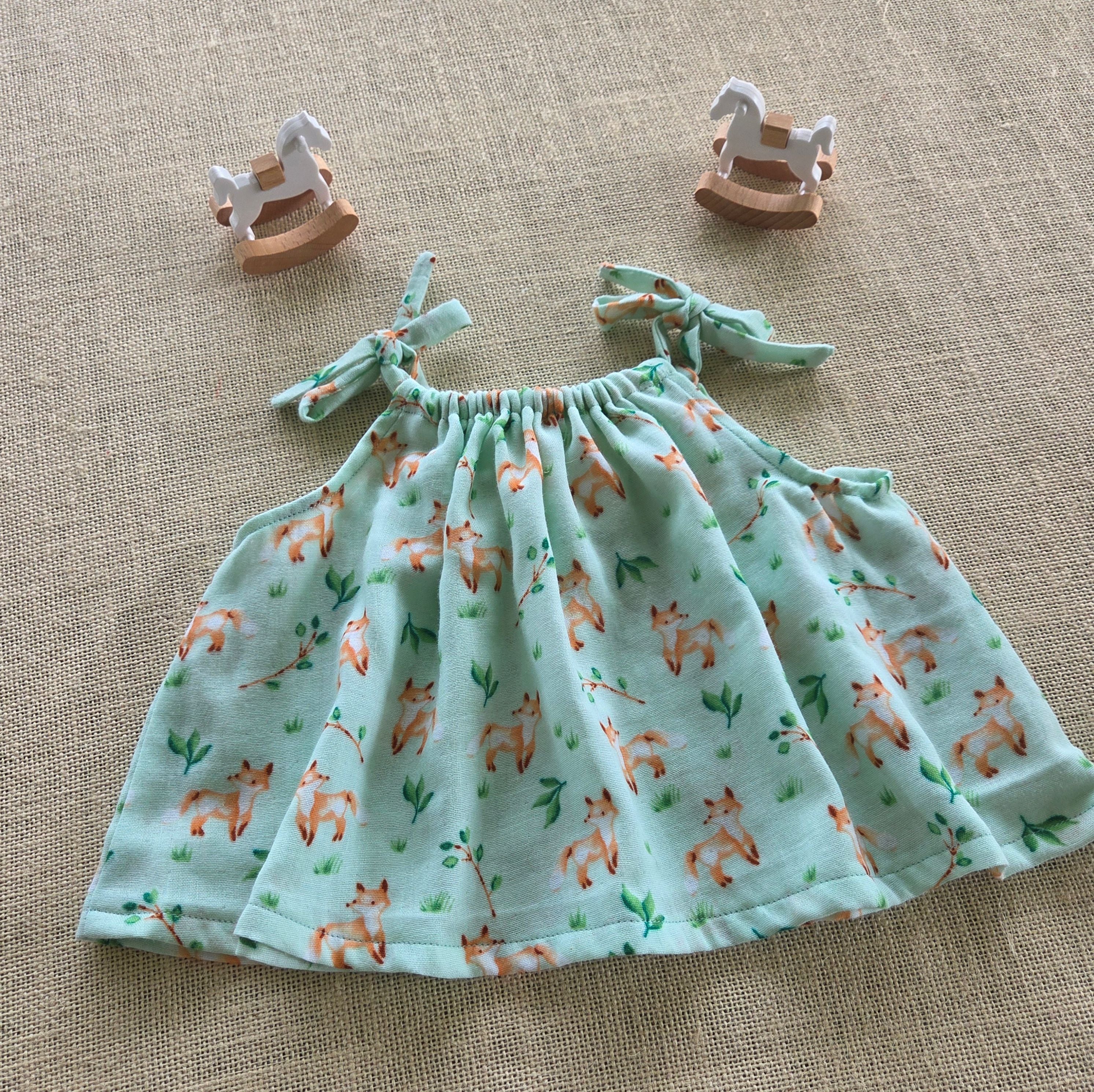 "Foxy Friends" Swing-Top & Bloomers Set (Newborn-3 Months)