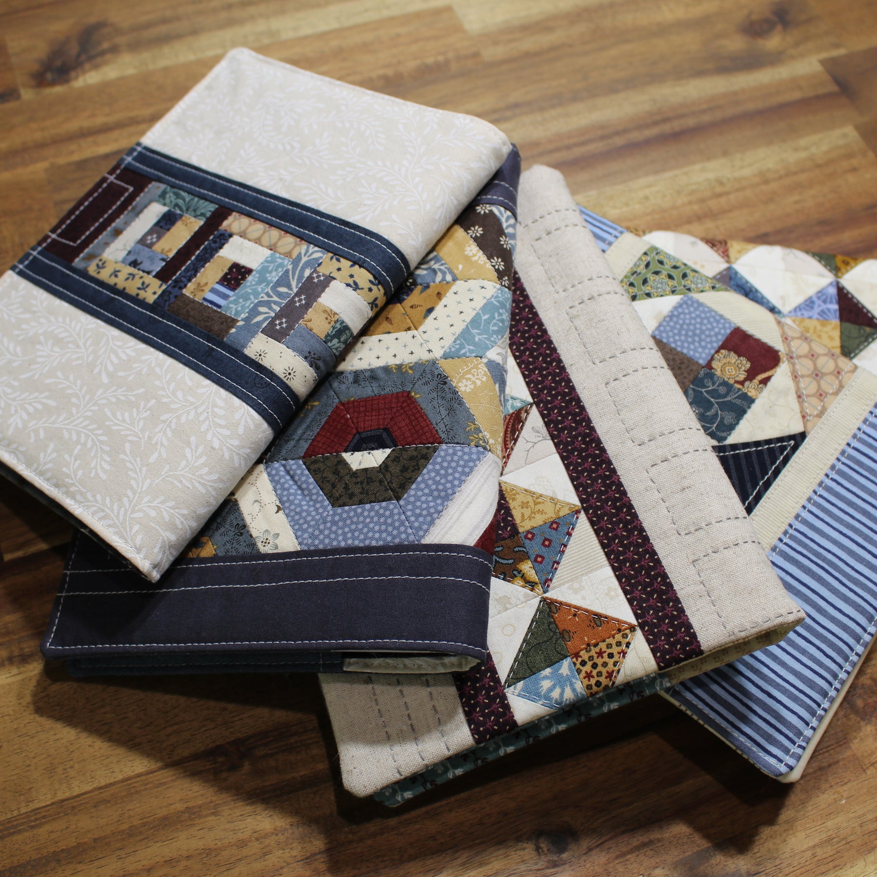 PDF Sewing Pattern Patchwork Quilted A5 Notebook Cover