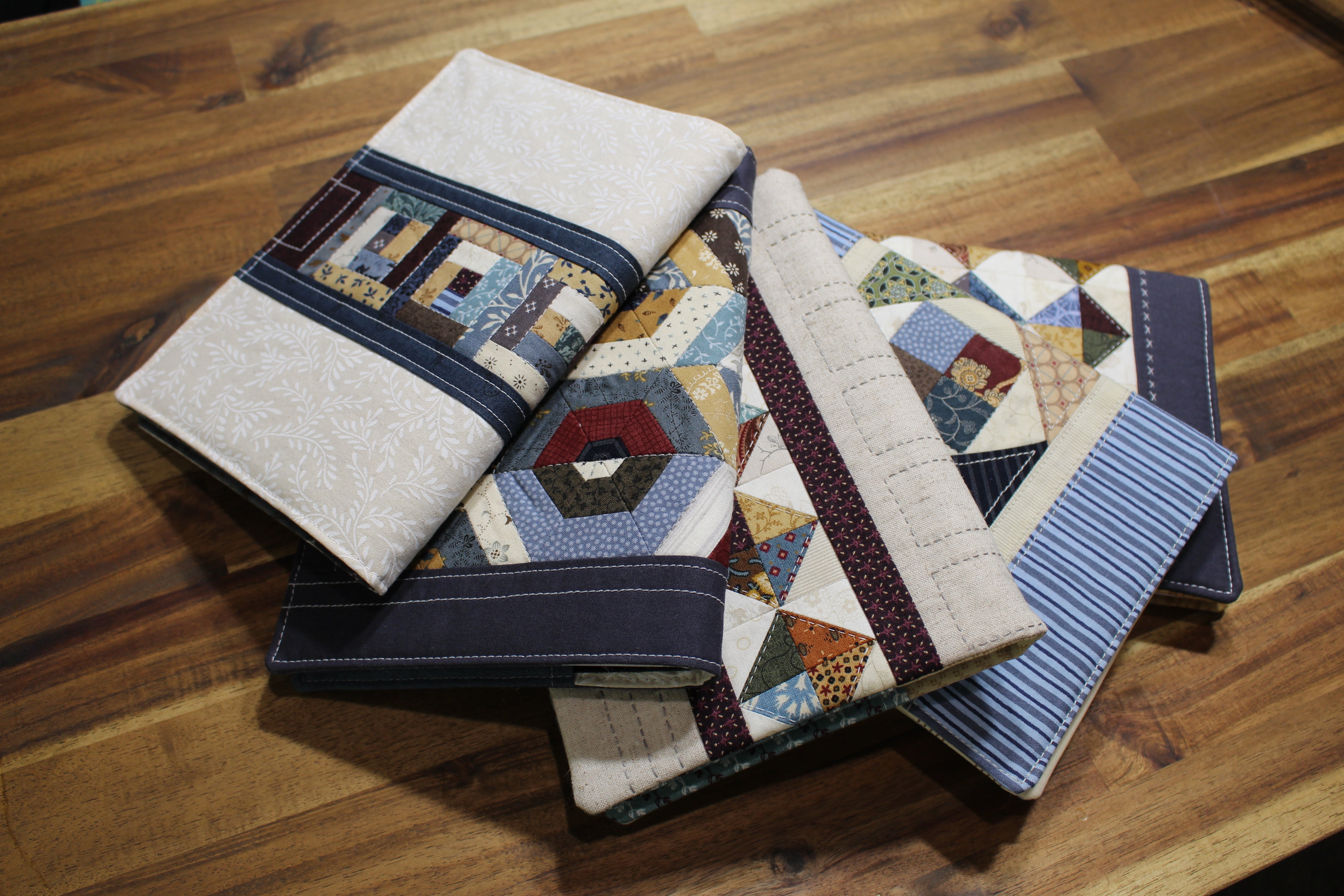 PDF Sewing Pattern Patchwork Quilted A5 Notebook Cover