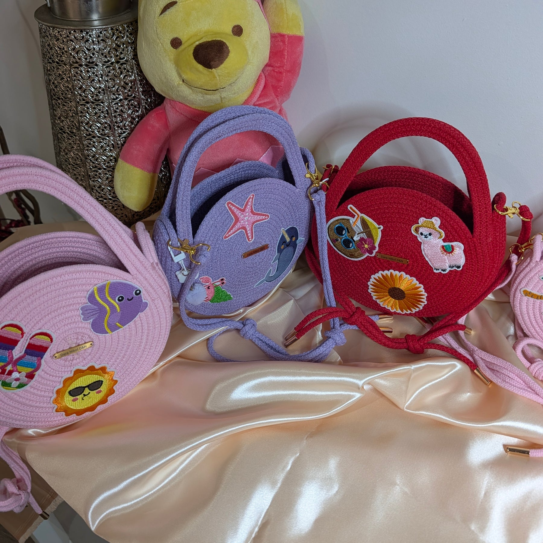 Little Joy Handmade Kids Cotton Cord Bags
