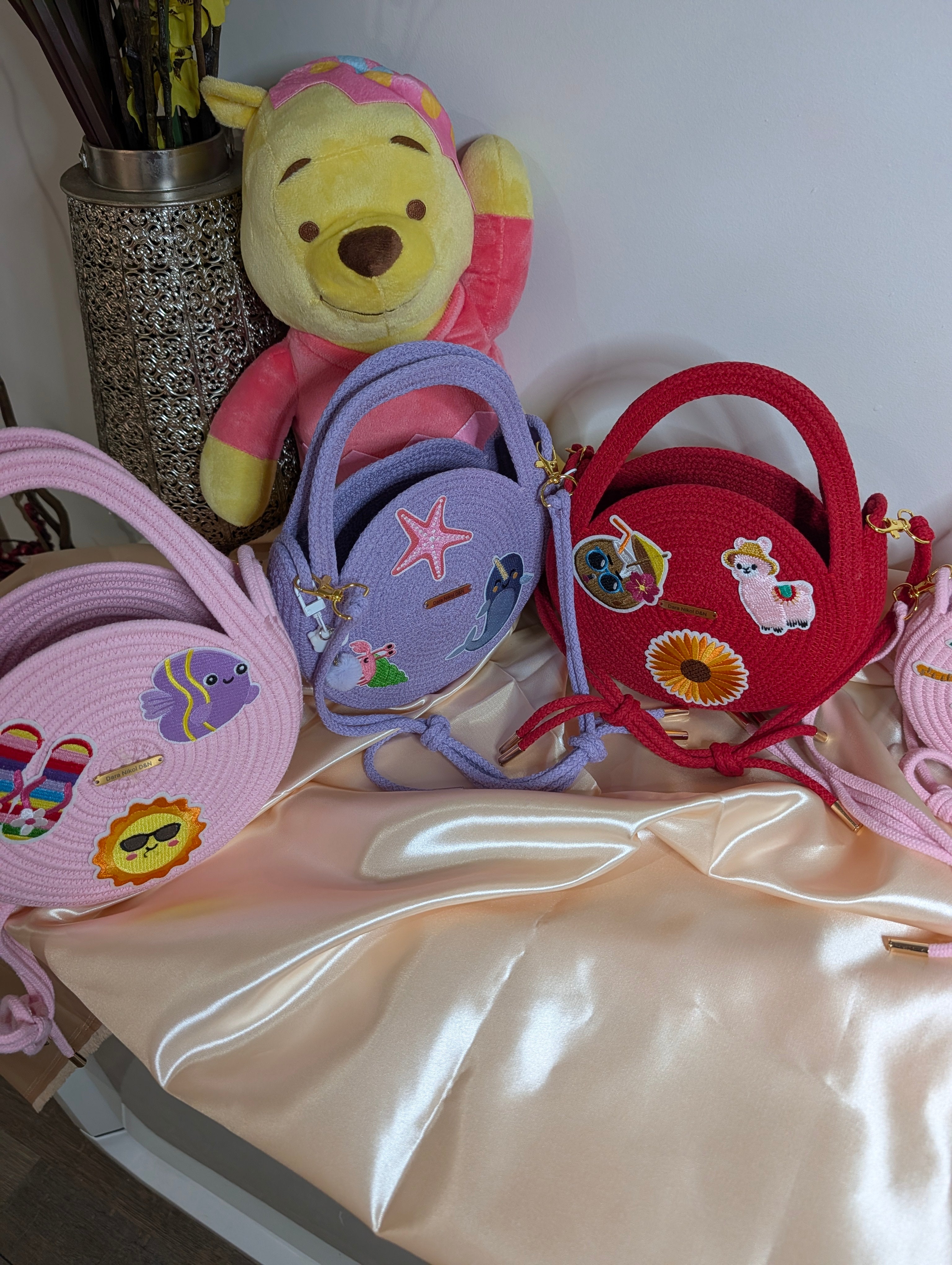 Little Joy Handmade Kids Cotton Cord Bags