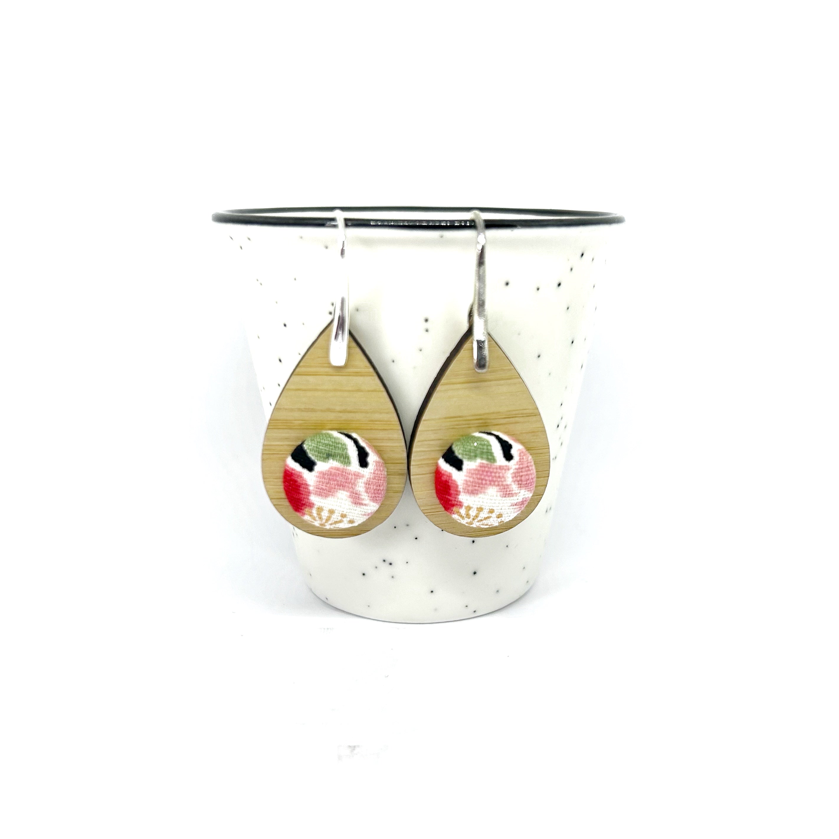 Kimono XL Tear Drop Earrings -Pinky