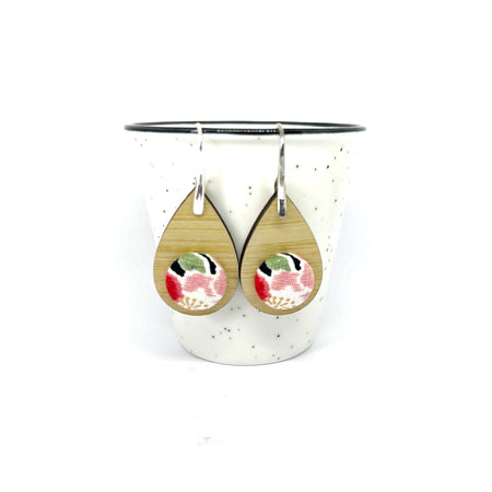 Kimono XL Tear Drop Earrings -Pinky