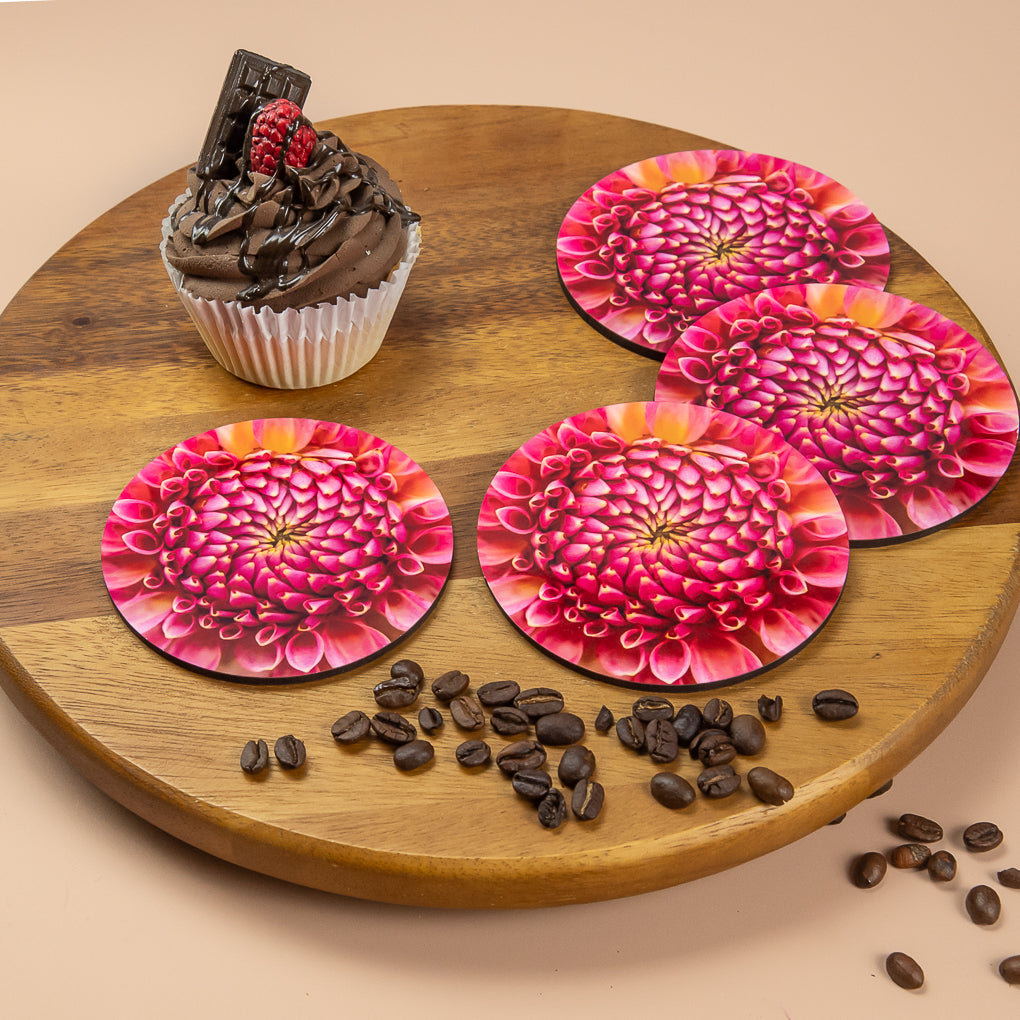 Coasters - Set of 4 - Garden Flowers - Photographic Artworks