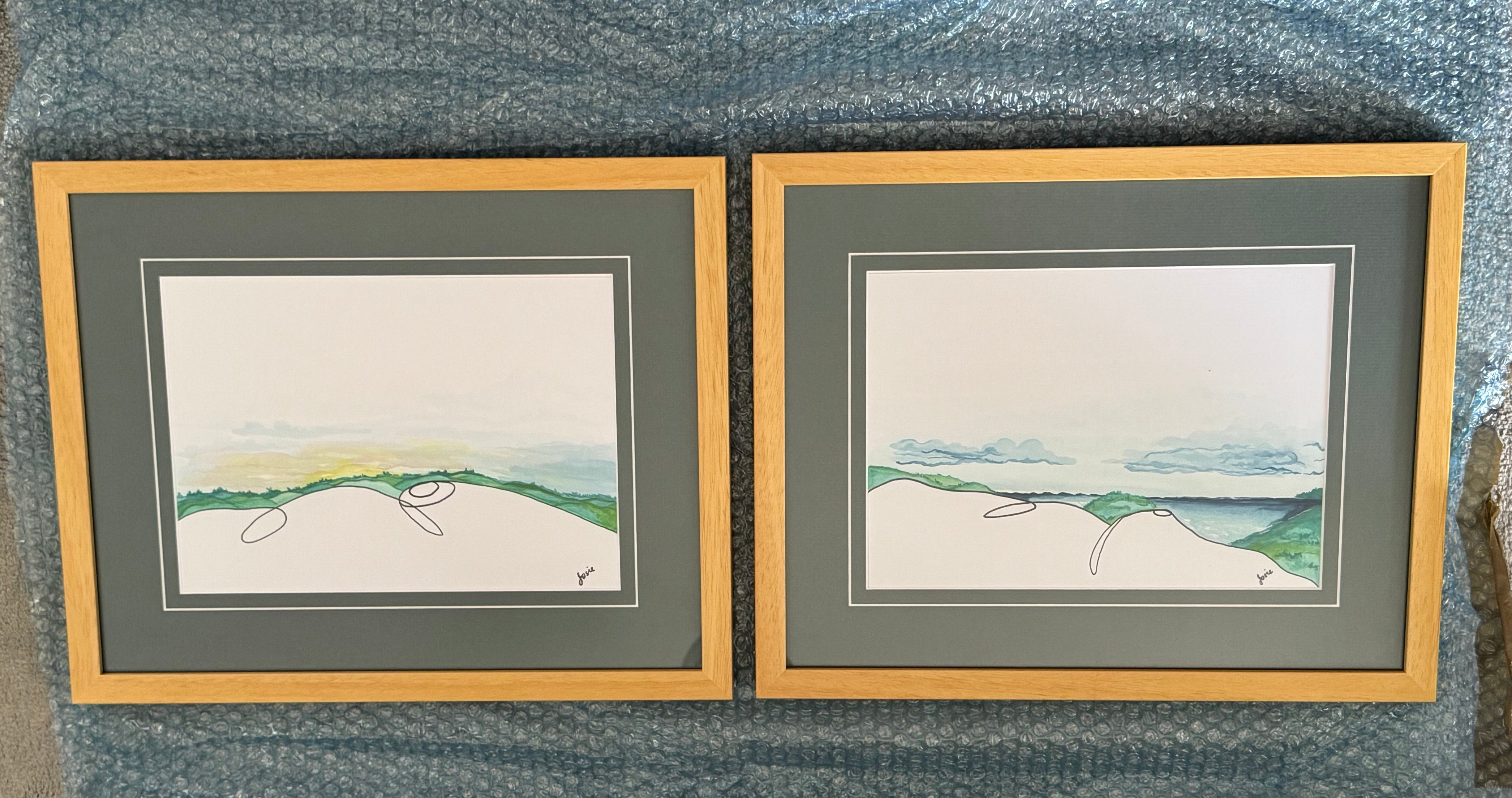 Abstract Mother Nature Diptych