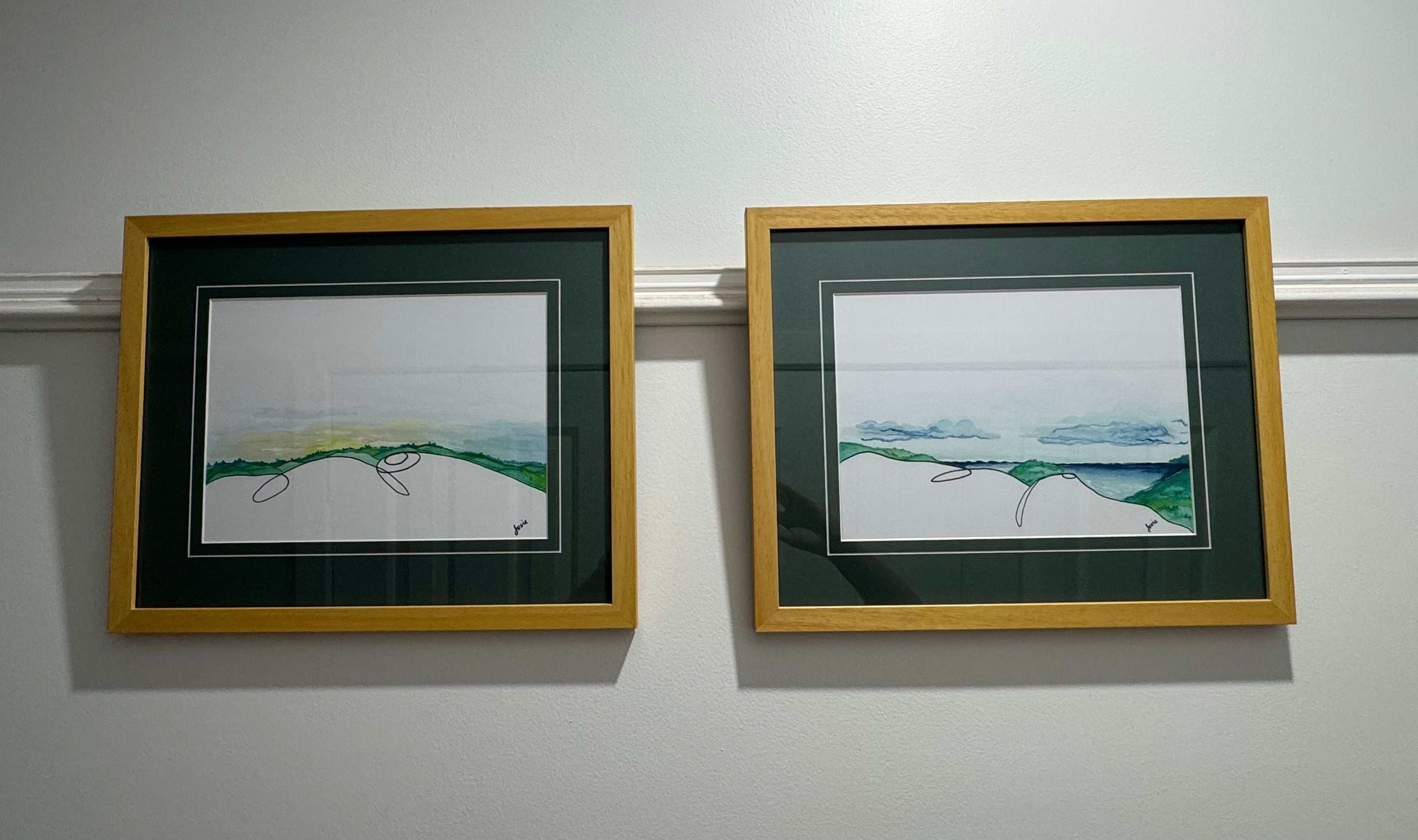 Abstract Mother Nature Diptych