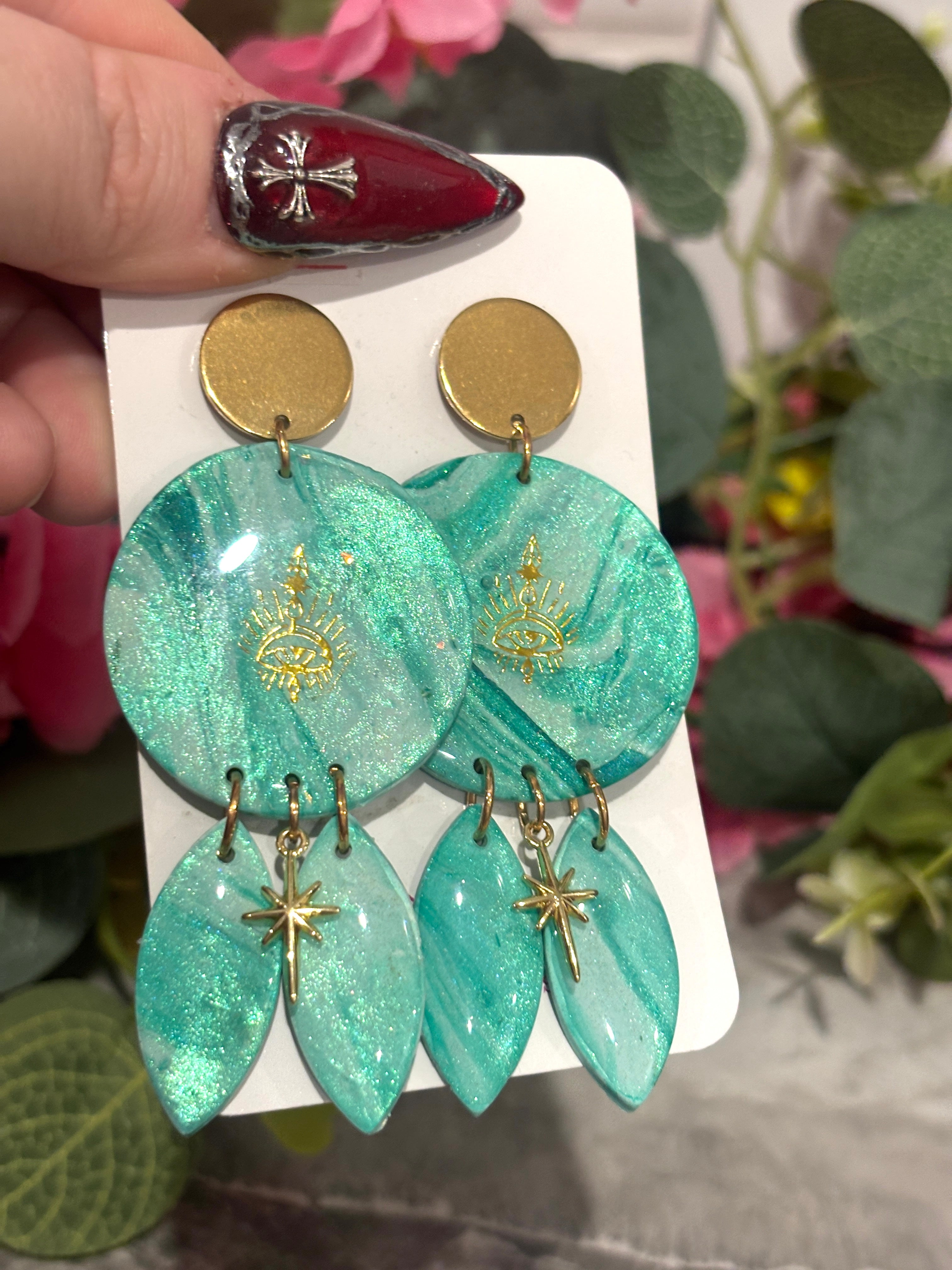 Southern Ocean Collection – Celestial Tide Statement Earrings