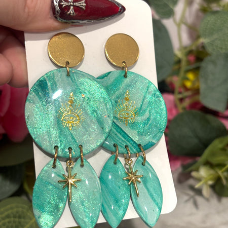 Southern Ocean Collection – Celestial Tide Statement Earrings