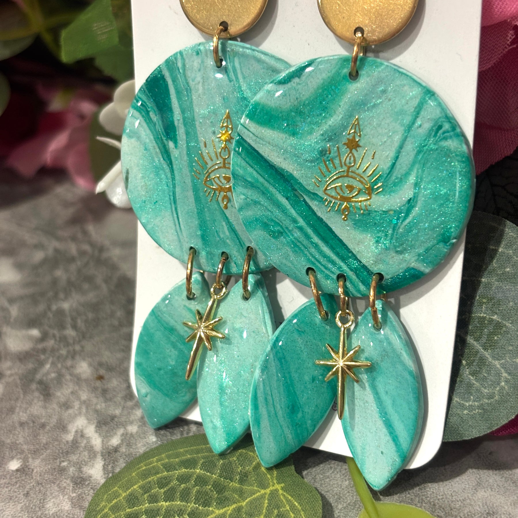 Southern Ocean Collection – Celestial Tide Statement Earrings
