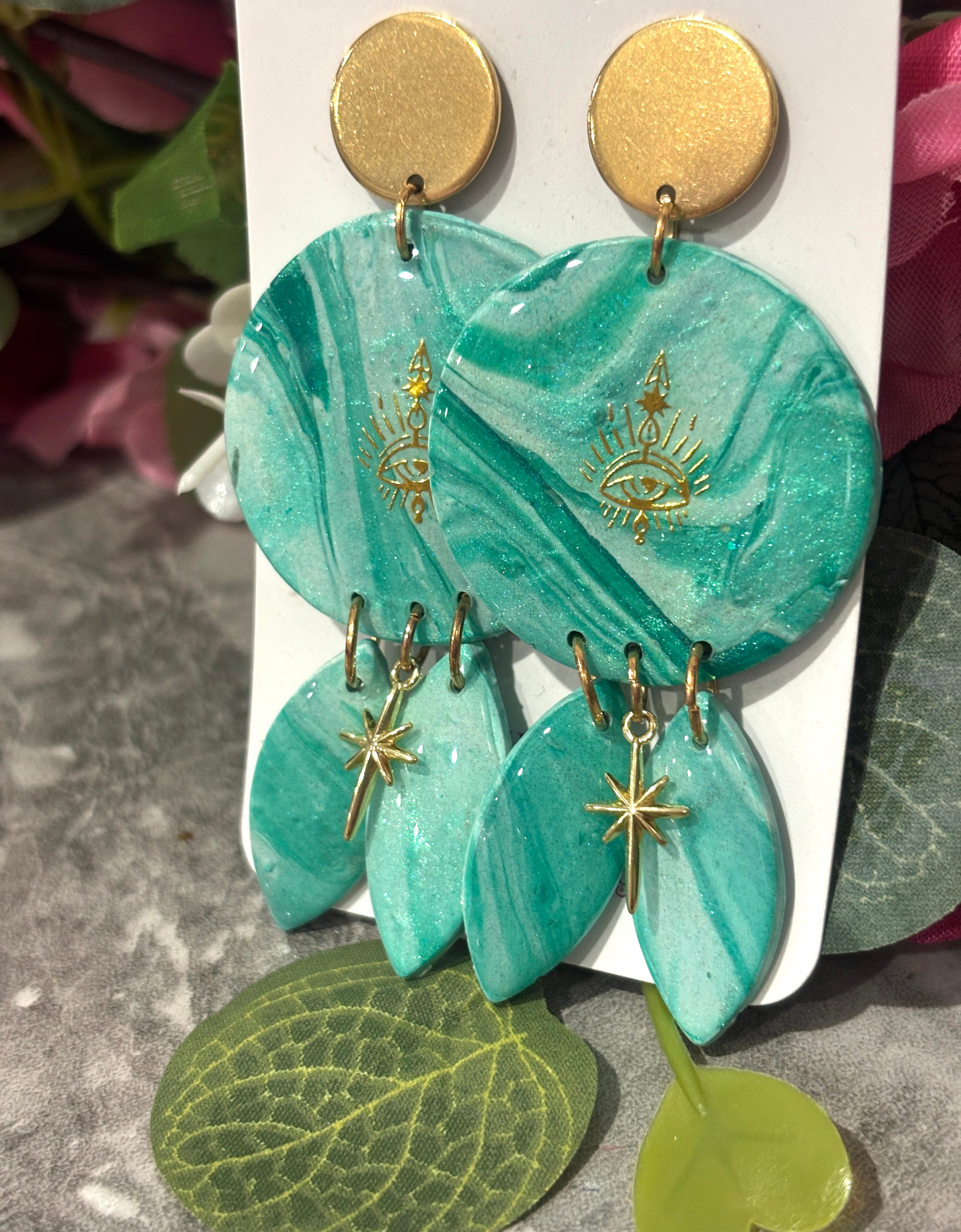 Southern Ocean Collection – Celestial Tide Statement Earrings