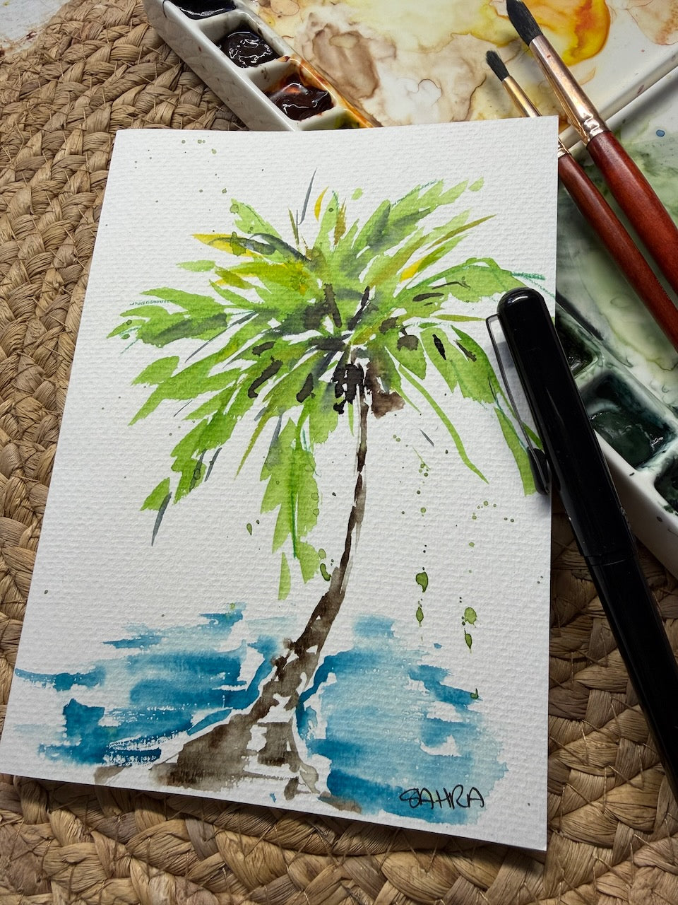 Hand Painted Greeting Cards Original Artworks