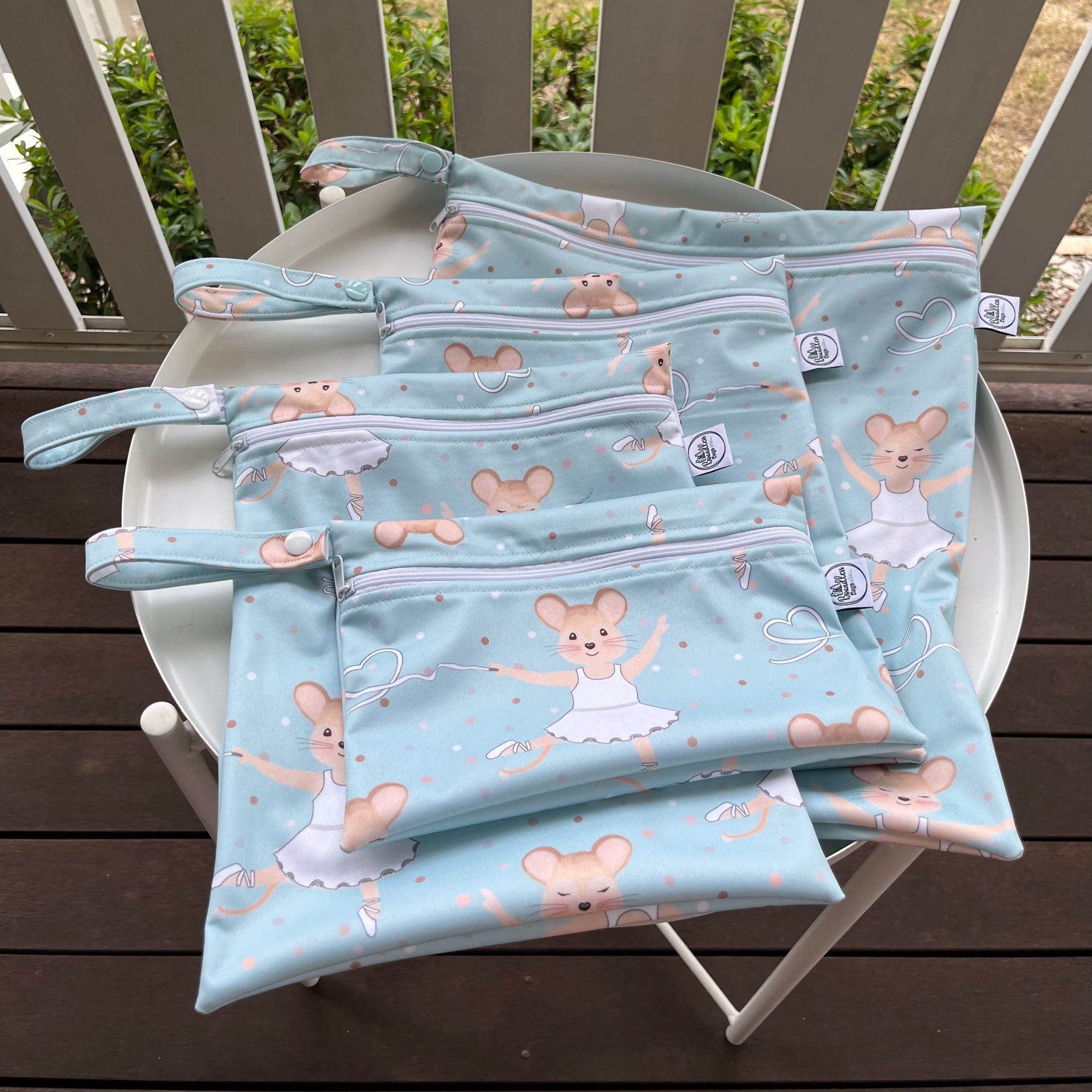 PRE-ORDER Water-resistant wet bags - Betsy Ballerina (Toto and Dotty Designs)