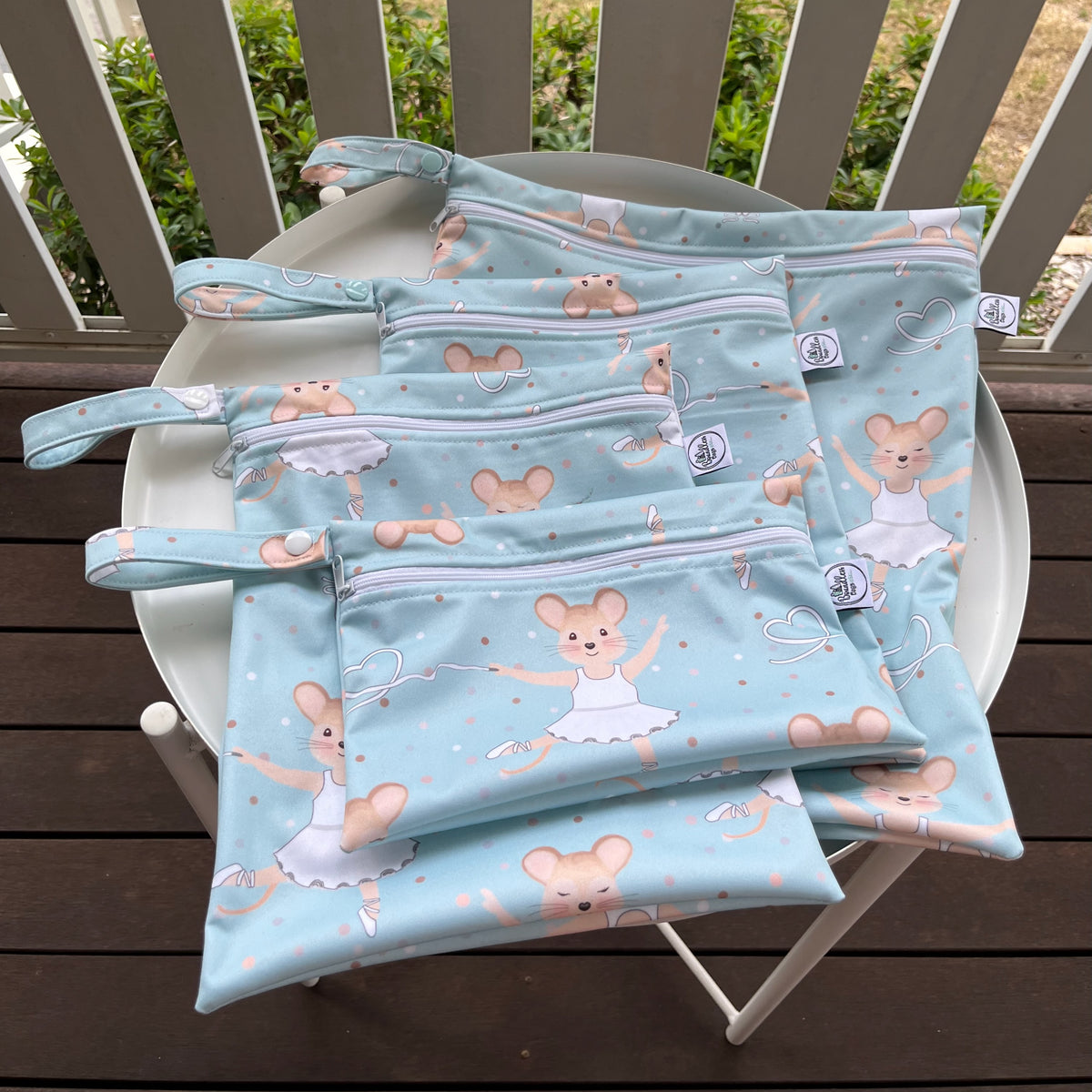 PRE-ORDER Water-resistant wet bags - Betsy Ballerina (Toto and Dotty Designs)