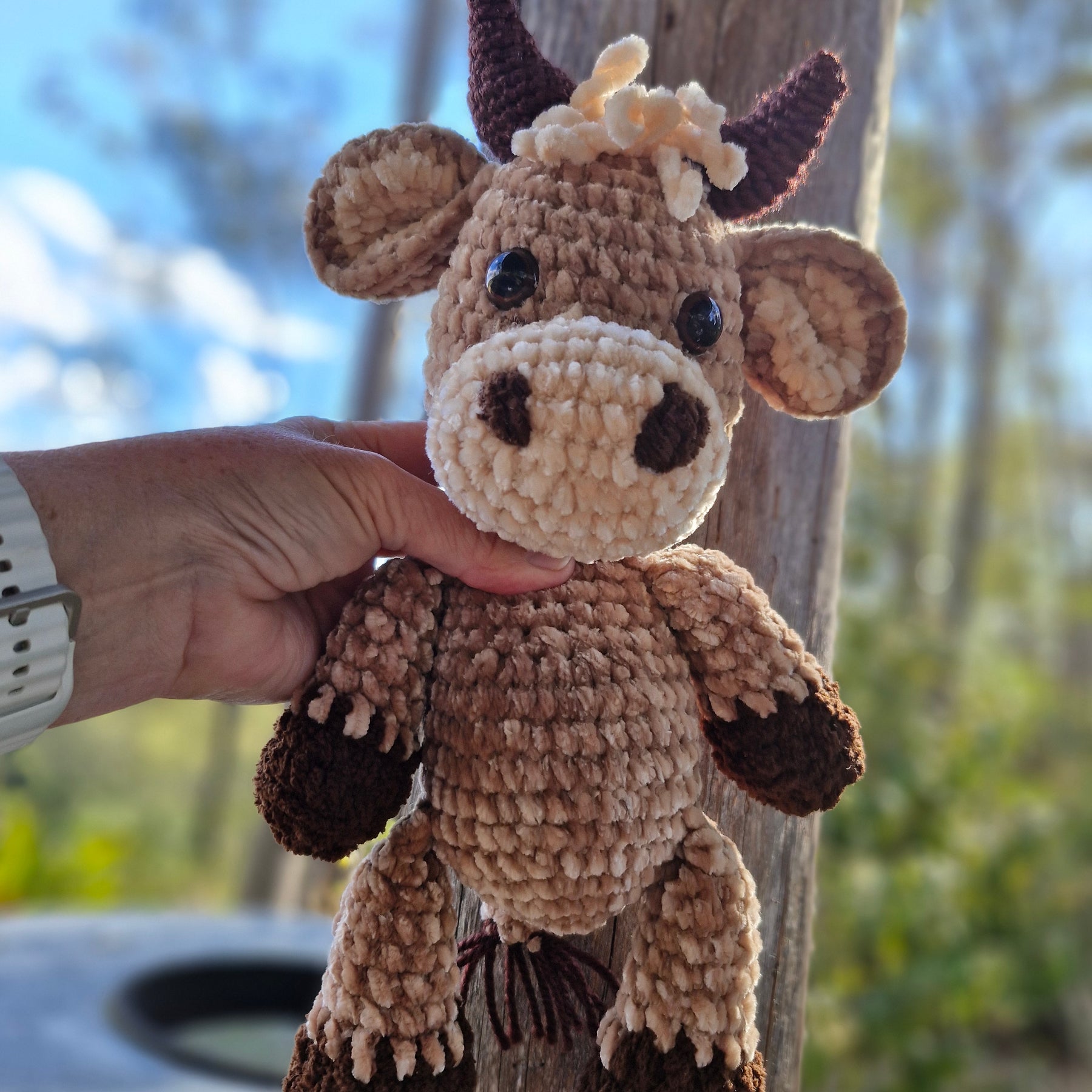 Adorable Crochet BABY HIGHLAND COW / BULL