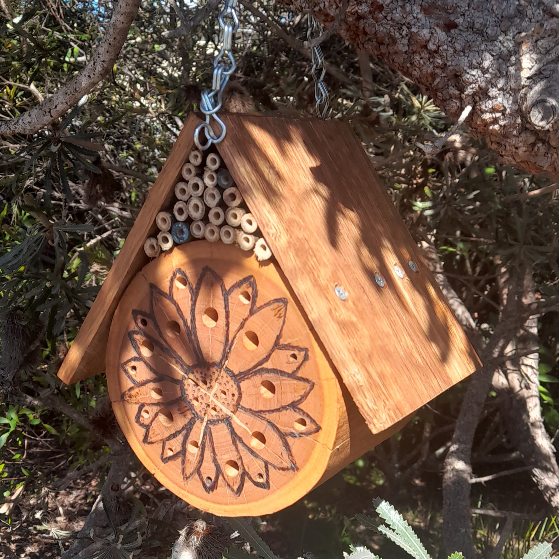 Hardwood Native Bee Hotel