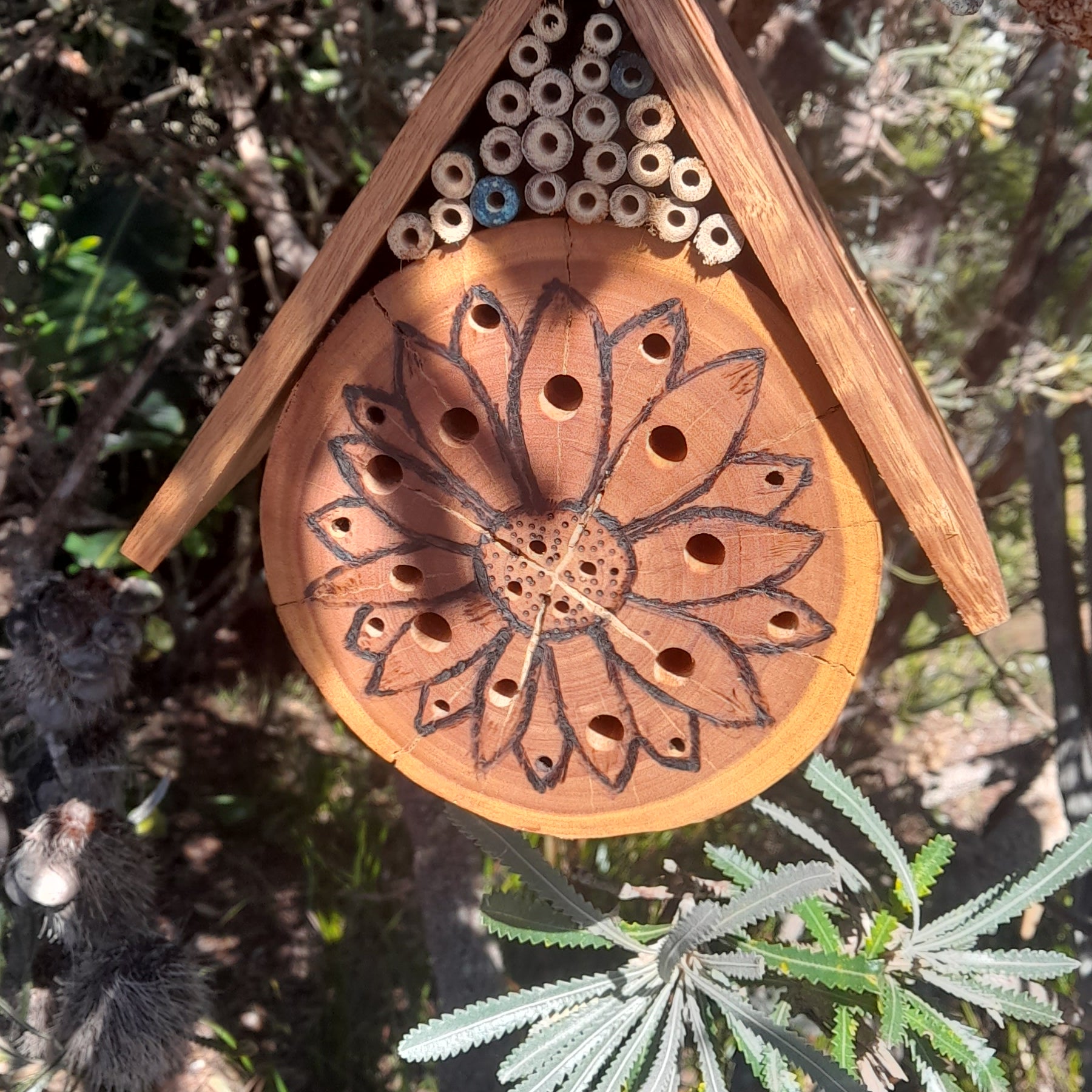 Hardwood Native Bee Hotel