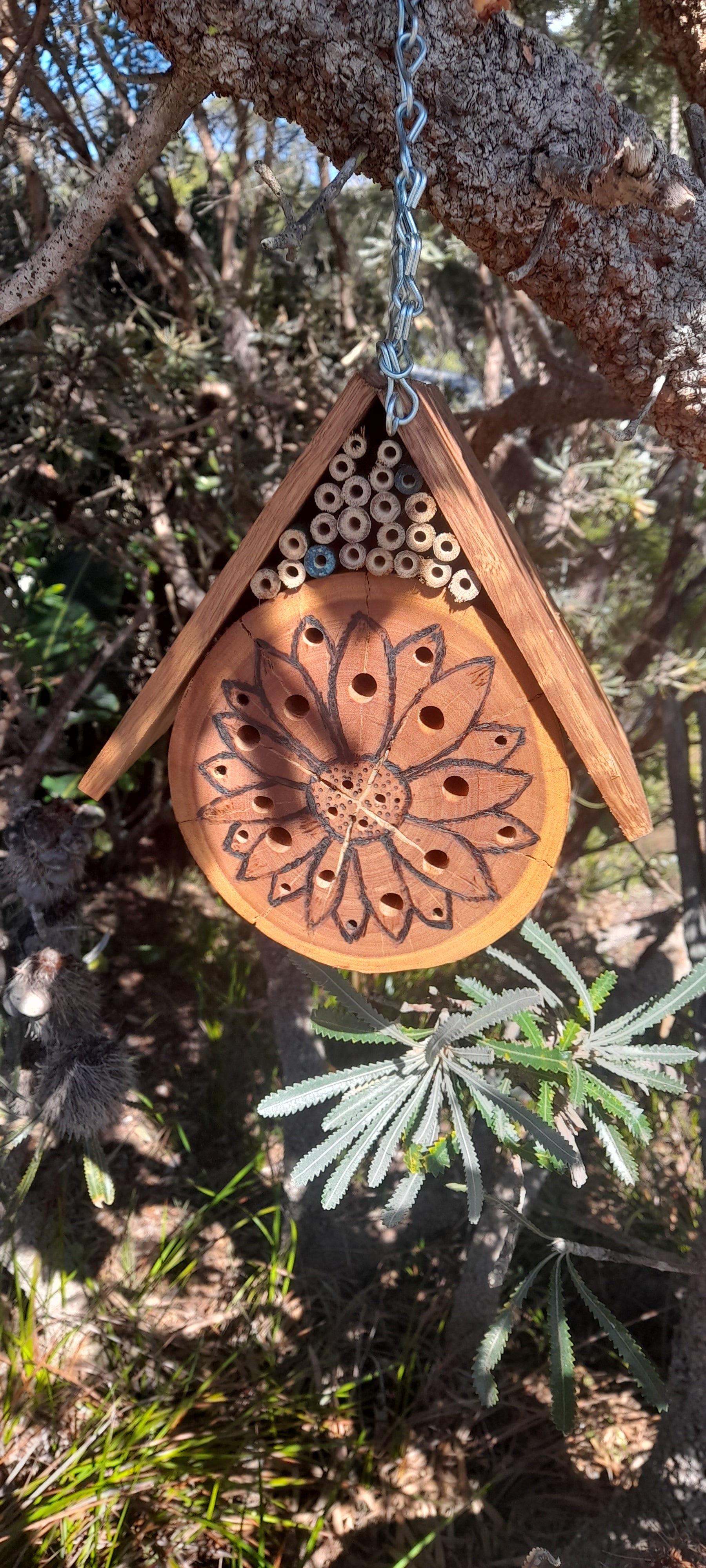 Hardwood Native Bee Hotel
