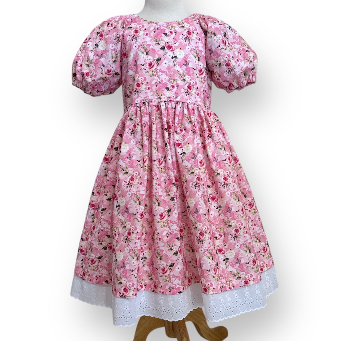 SIZE 6 Pink Butterfly Floral SAGE Dress