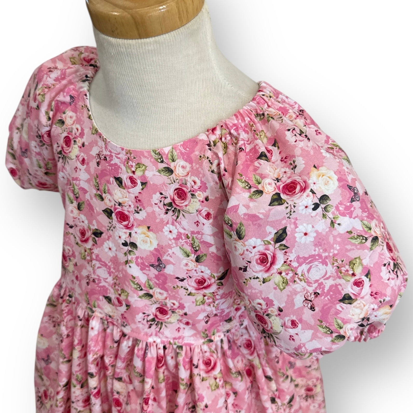 SIZE 6 Pink Butterfly Floral SAGE Dress