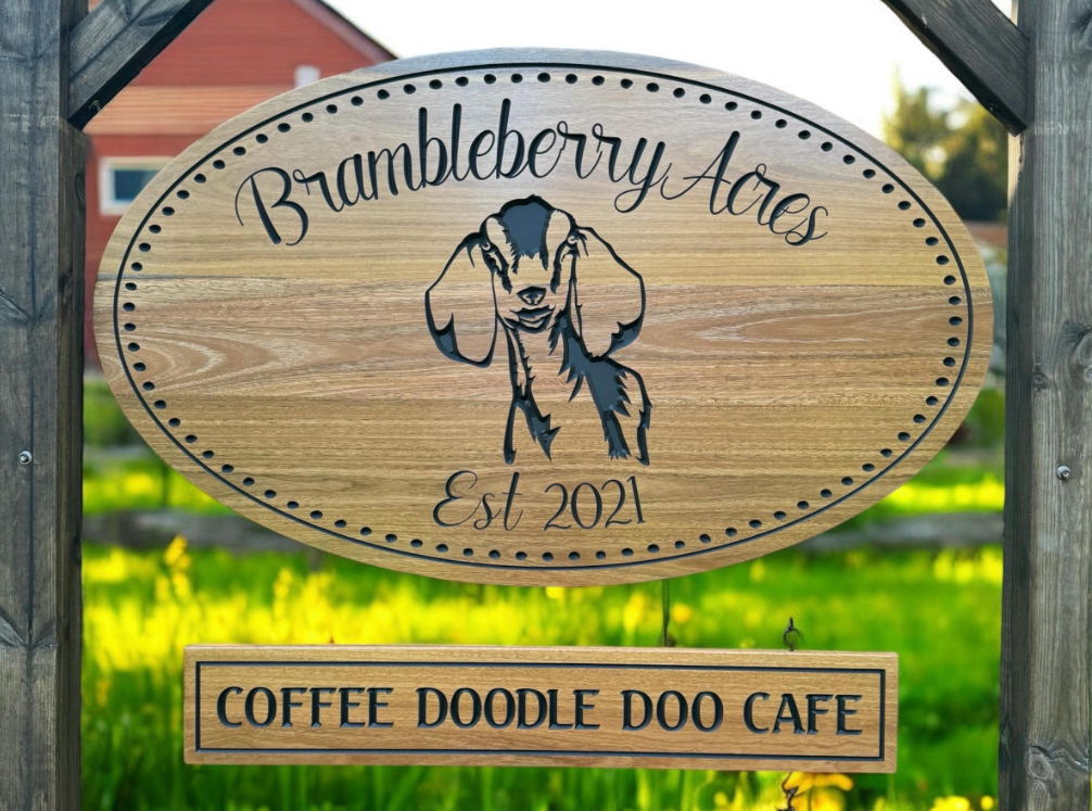 Custom Hobby Farm & Horse Property Outdoor Sign Australian Hardwood Weatherproof