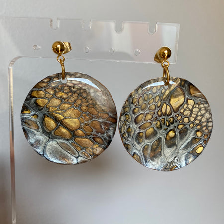 Unmatched Art Stud Dangle Earrings