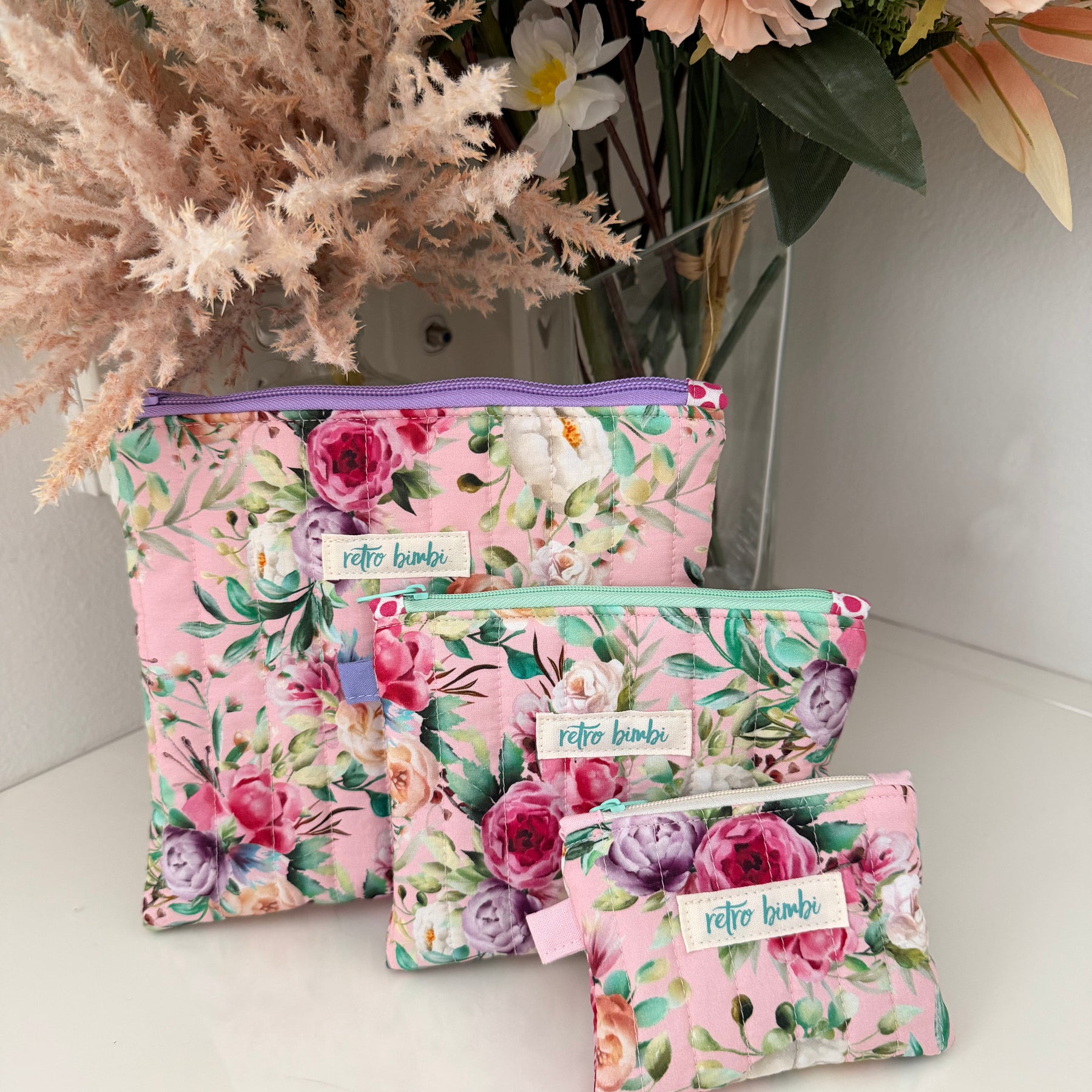 Small Quilted Pouch - Various Designs
