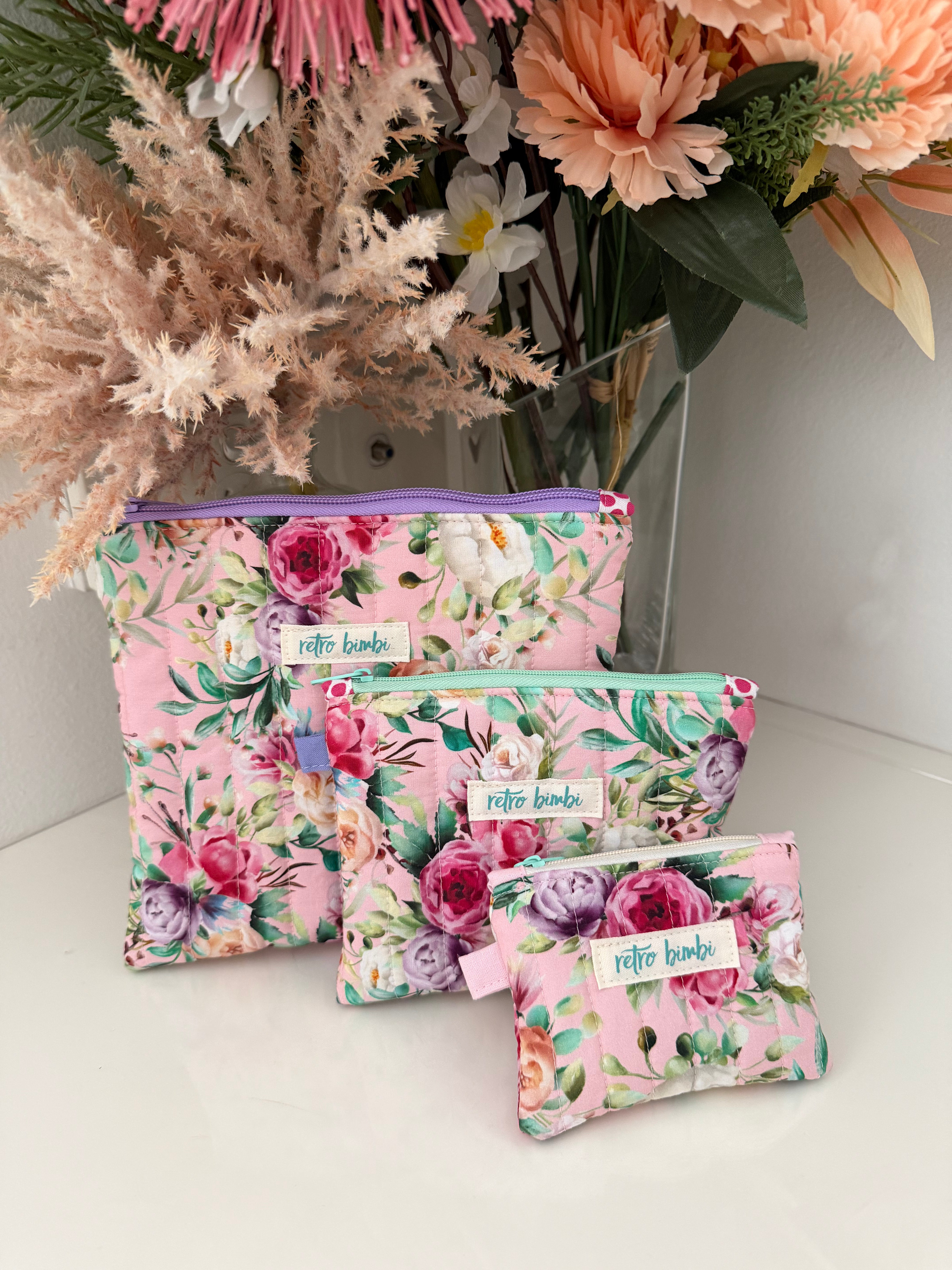 Small Quilted Pouch - Various Designs