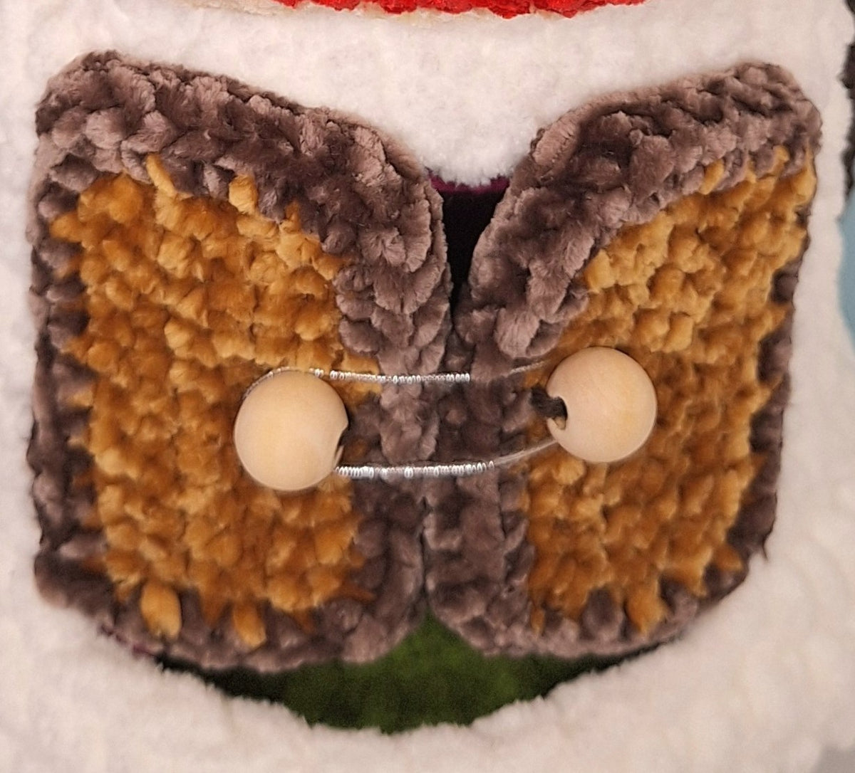 Crocheted Mushroom House Play Set with Two Fairies