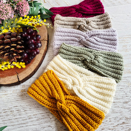 Ladies Headband | Earwarmer | Vintage | Handmade |100% Pure Australian Wool