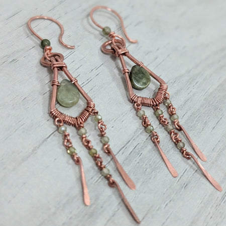 Custom for Michelle - Anne Earrings (green)