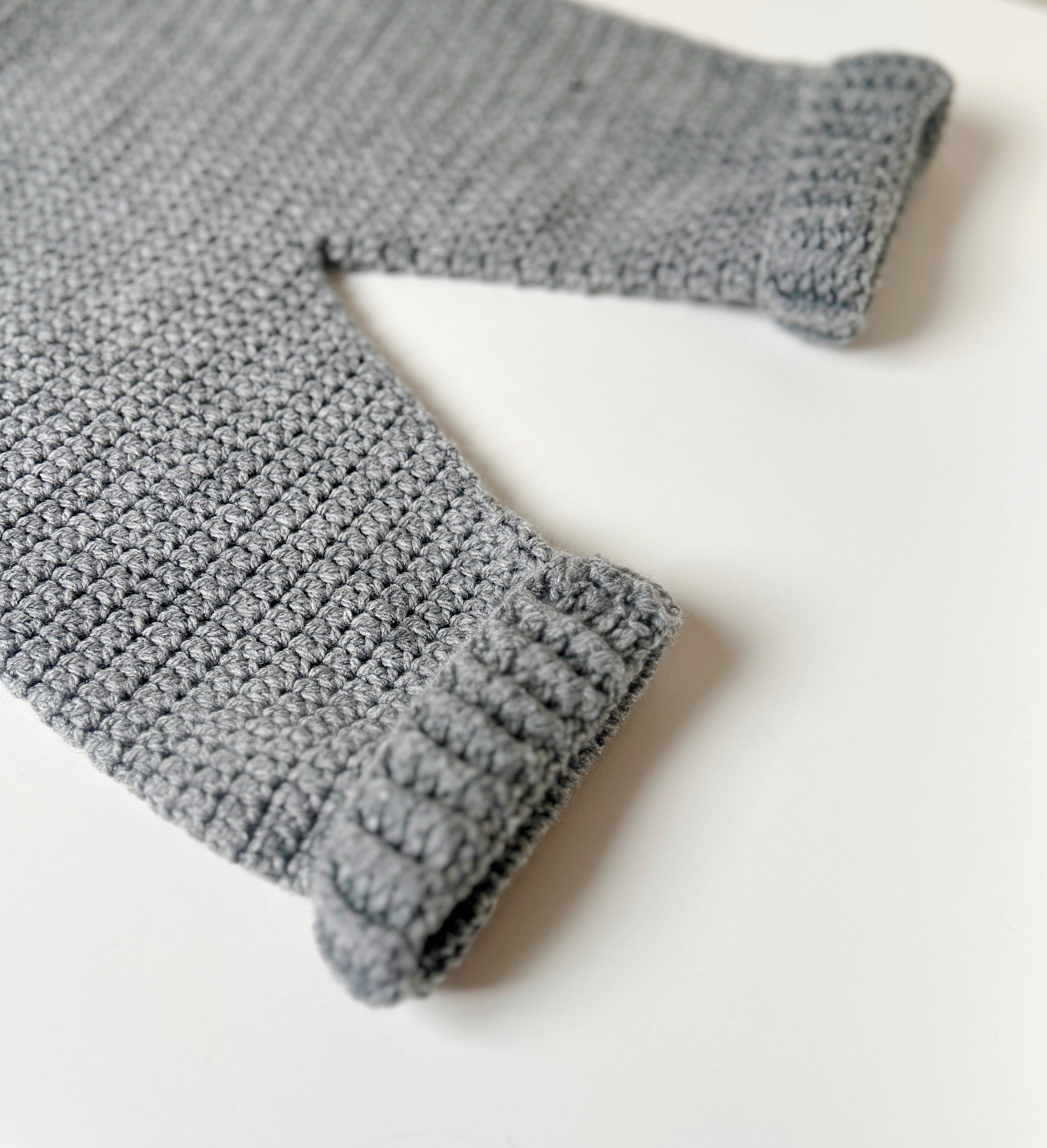Crochet Whale Overalls — Newborn / 0–3M / 3–6M