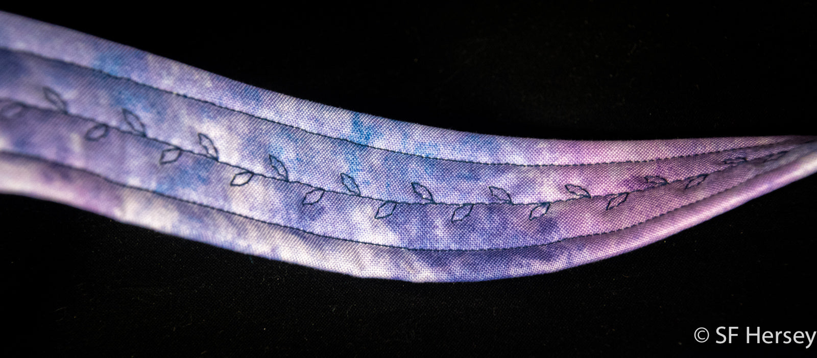 Carry Bag with Sashiko Embroidered Wreath