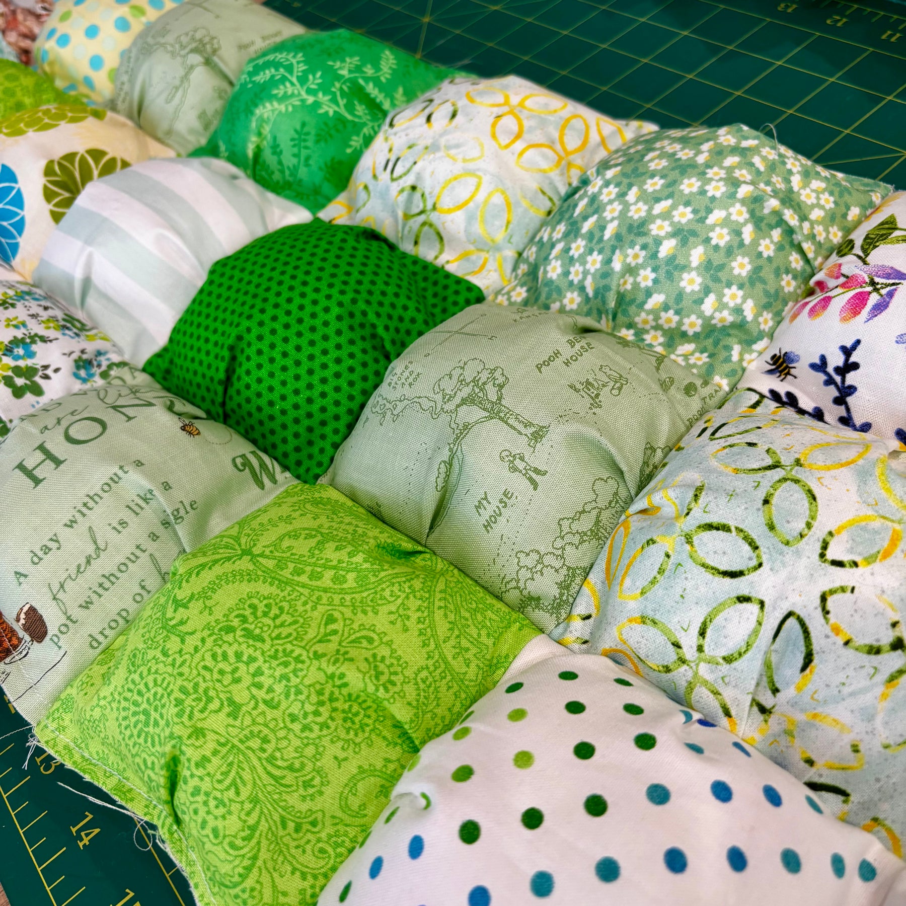 Handmade Puff Quilt & Play Mat