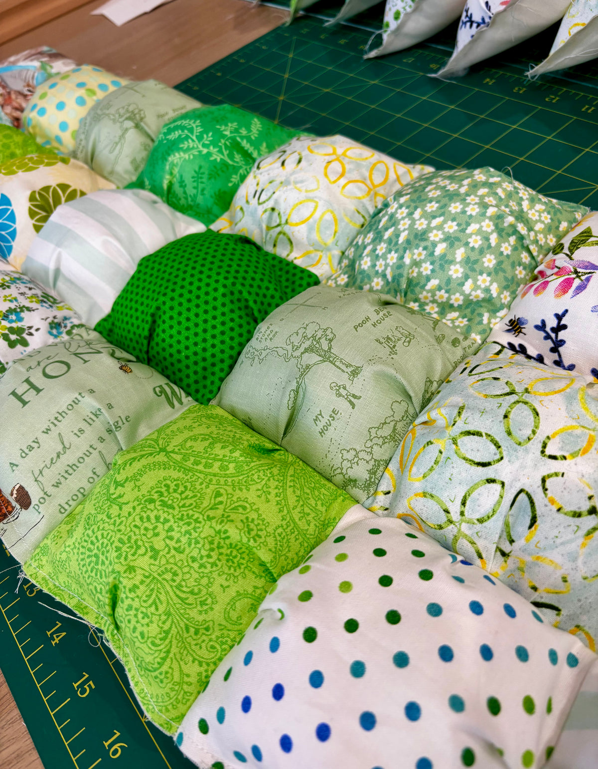 Handmade Puff Quilt & Play Mat