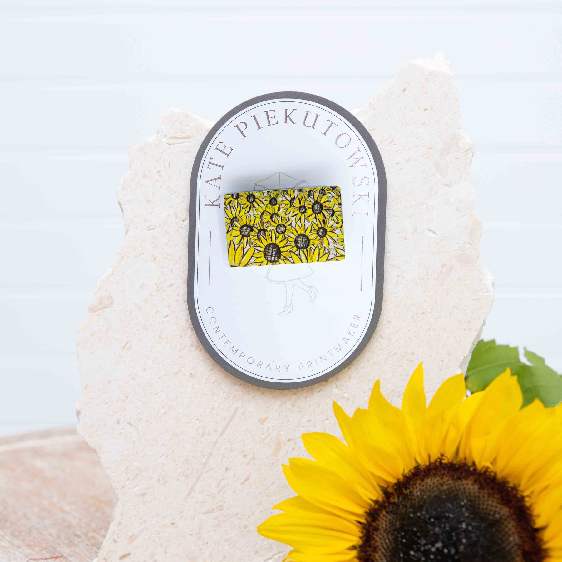 Sunflower Brooch