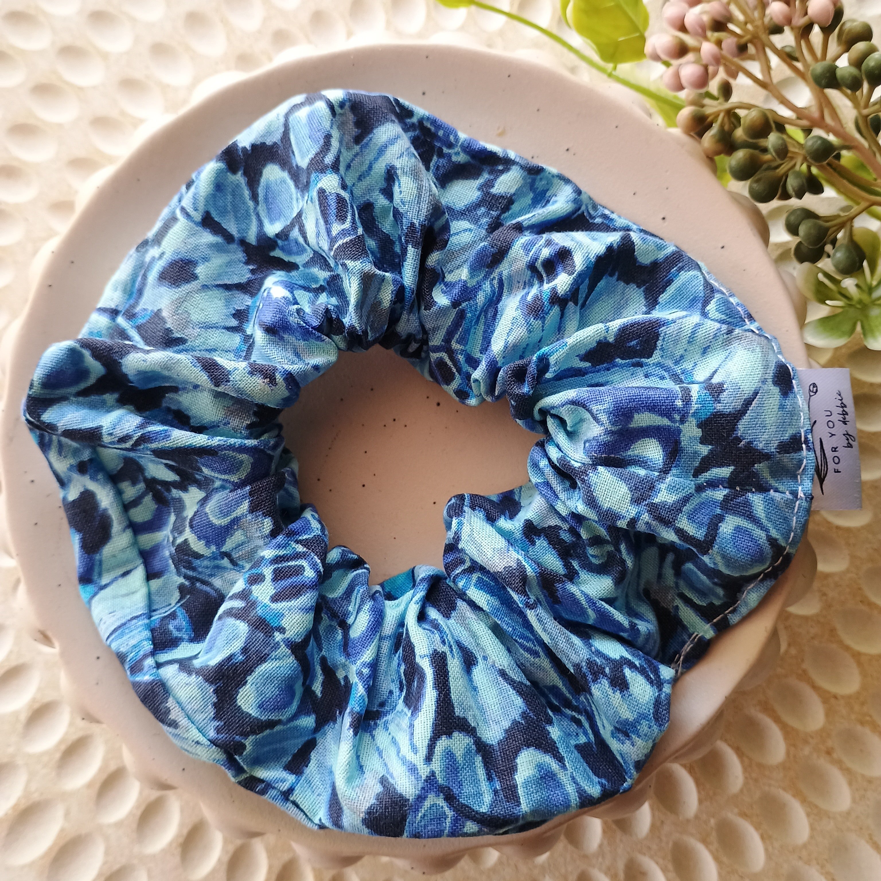 Handmade hair scrunchies- assorted colours