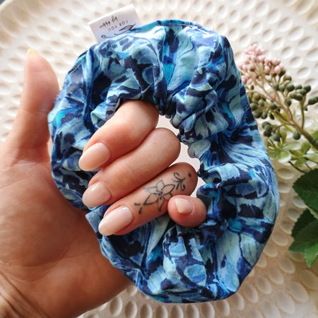 Handmade hair scrunchies- assorted colours