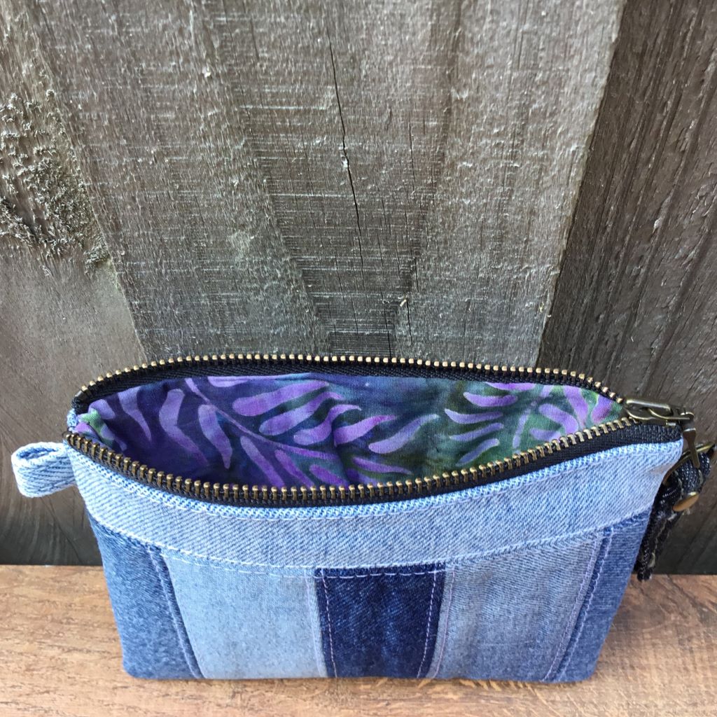 Upcycled Denim Purse – Denim Strips