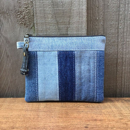 Upcycled Denim Purse – Denim Strips