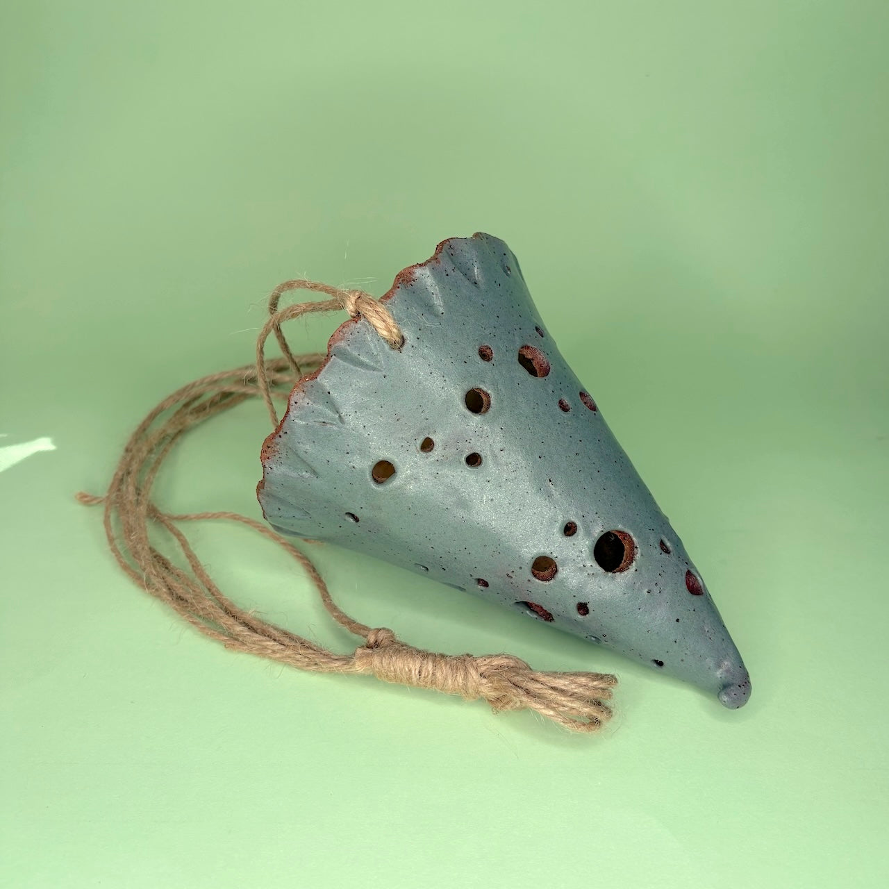 Ceramic hanging cone orchid pot