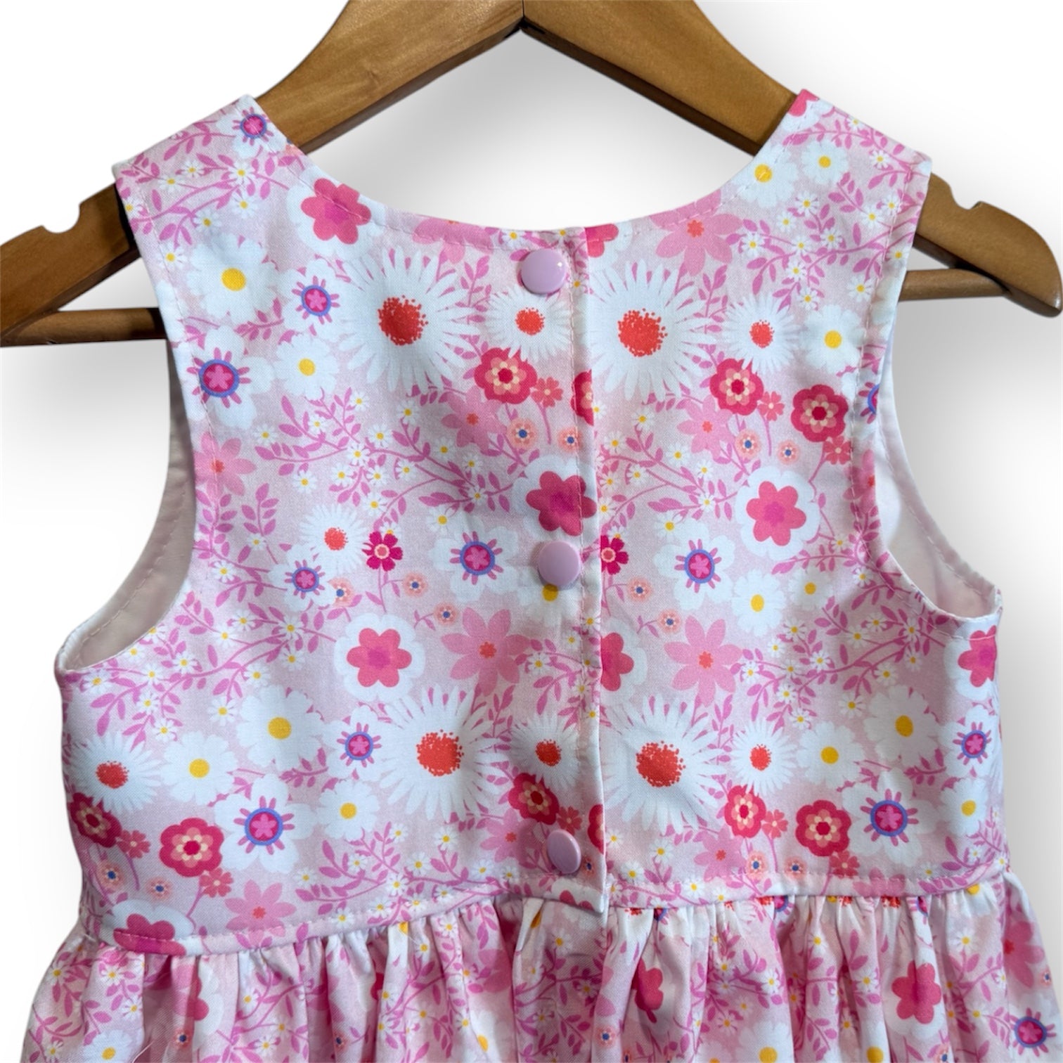 Pink Daisy Sundress - SIZES 1, 4, 5 & 6