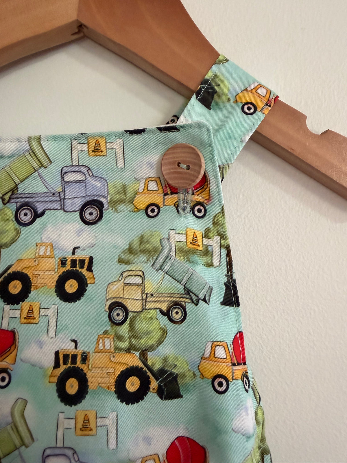 Baby Romper with Trucks