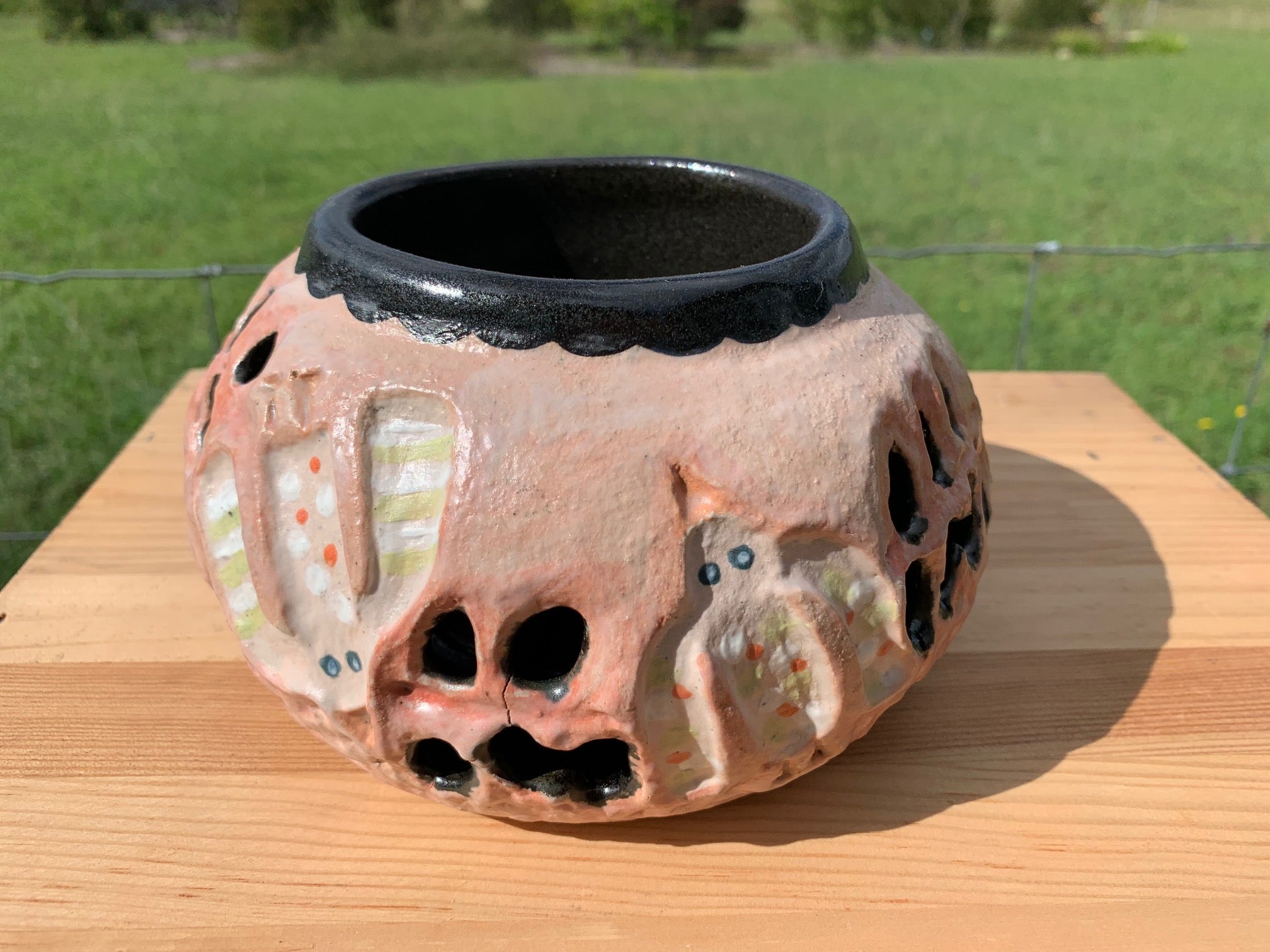 Flocktail Party - Handmade (and painted) Ceramic Vase
