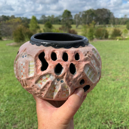 Flocktail Party - Handmade (and painted) Ceramic Vase