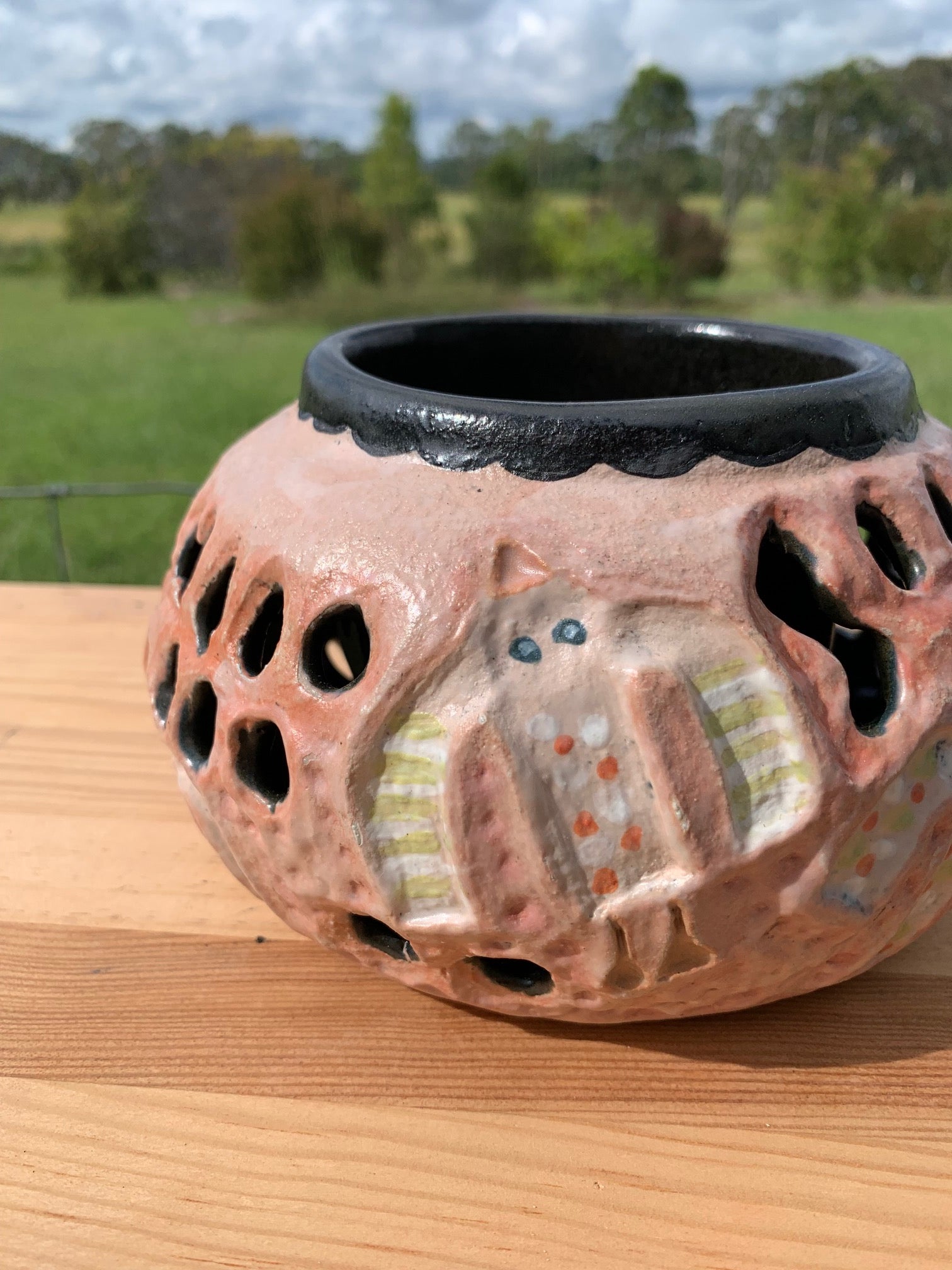 Flocktail Party - Handmade (and painted) Ceramic Vase