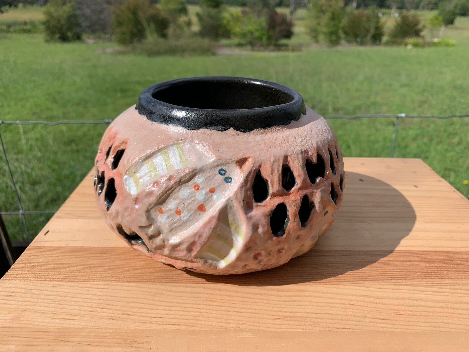Flocktail Party - Handmade (and painted) Ceramic Vase