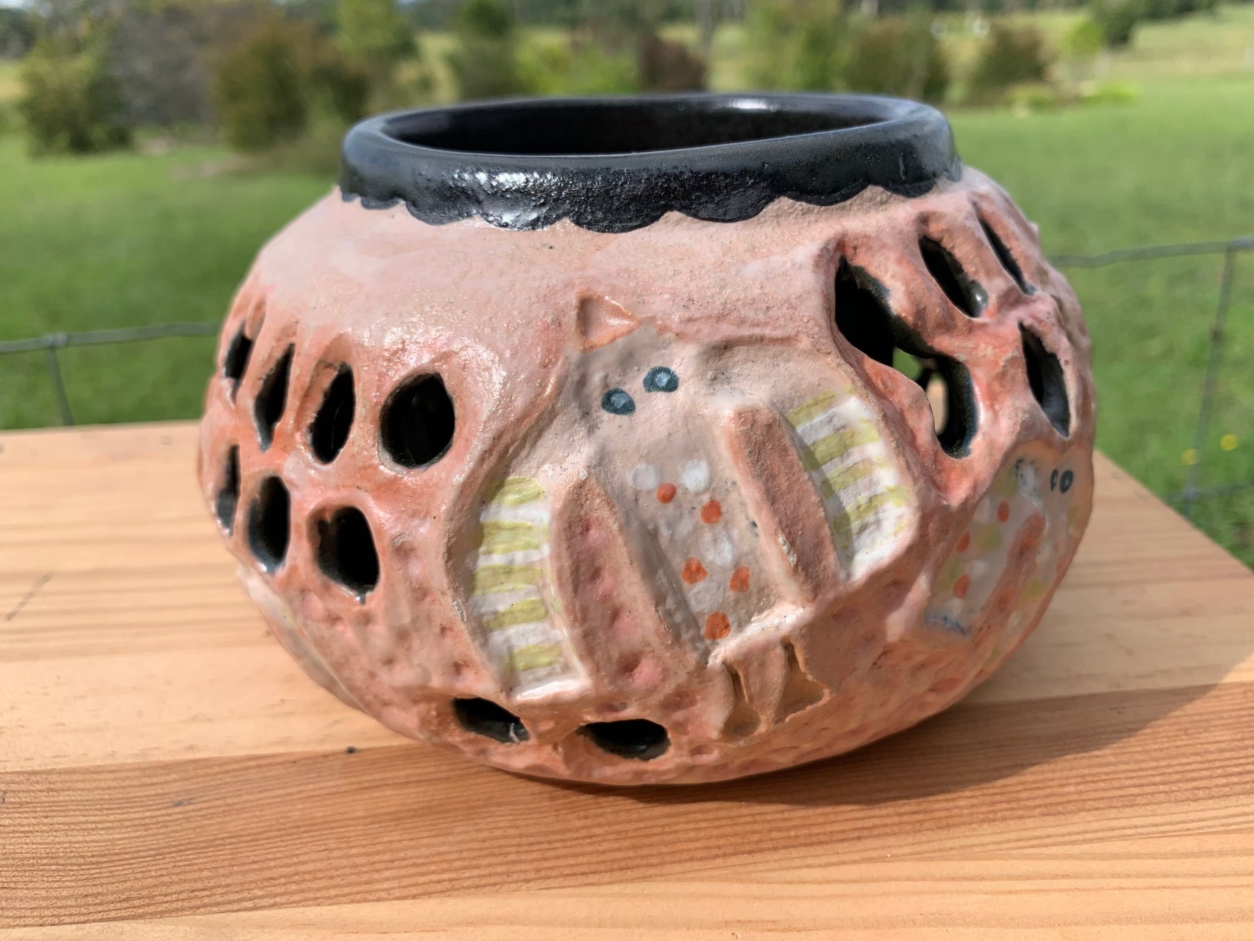 Flocktail Party - Handmade (and painted) Ceramic Vase