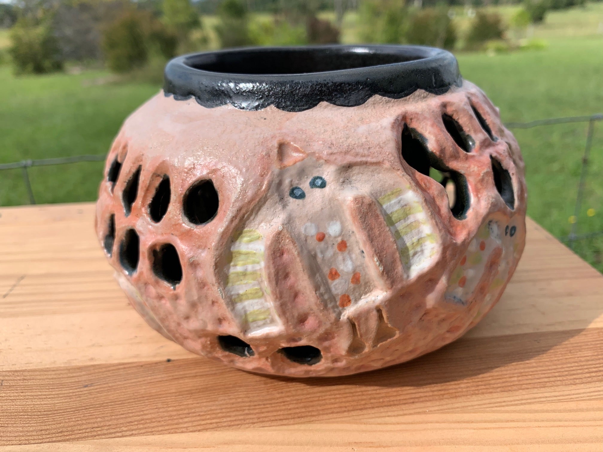 Flocktail Party - Handmade (and painted) Ceramic Vase