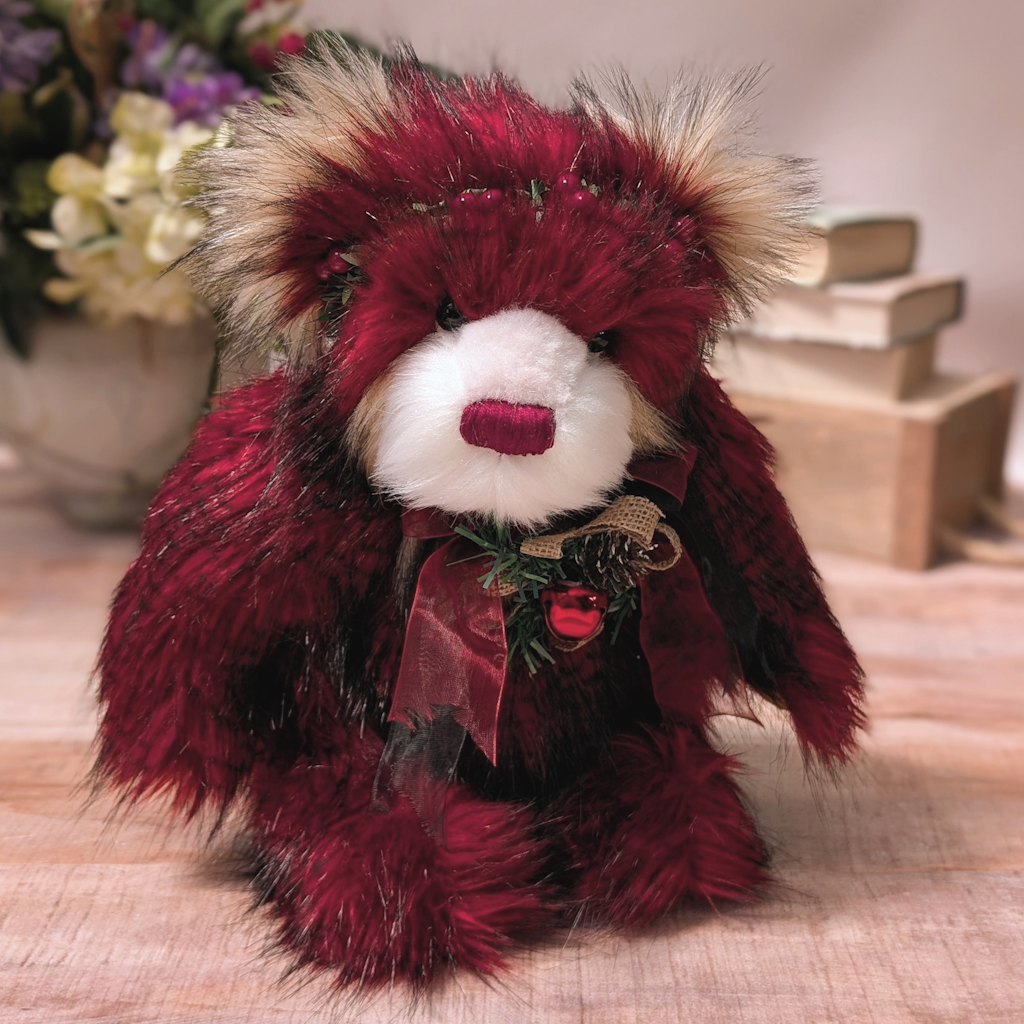 Red 2025 Christmas Collectable Artisan Teddy Bear